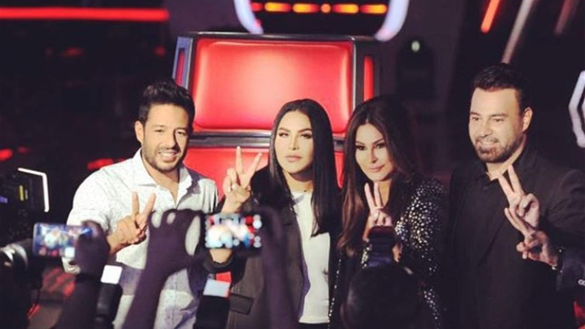 بالفيديو- مشاهد عفوية لم تنشر بعد للمدربين اثناء تصوير " The Voice"