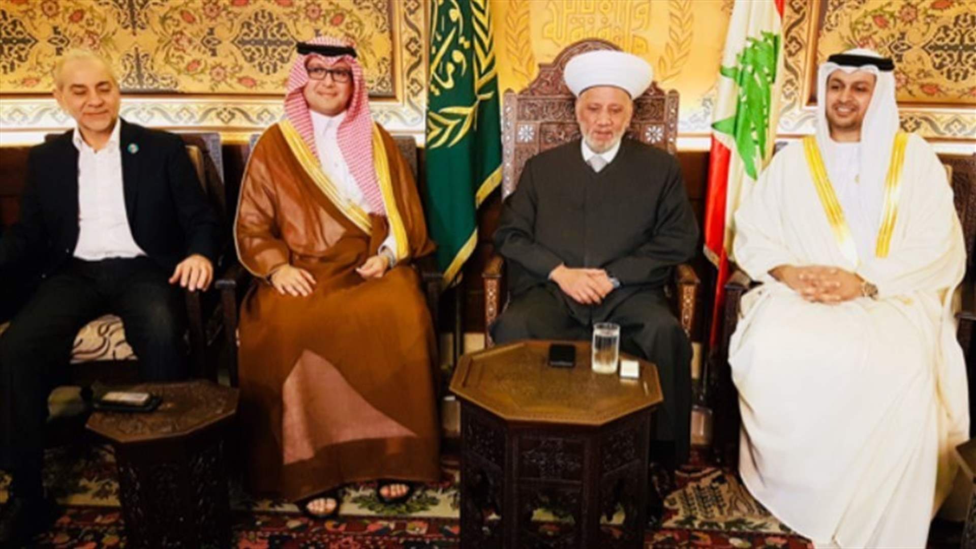 Mufti Derian highlights efforts deployed by KSA, UAE in Lebanon
