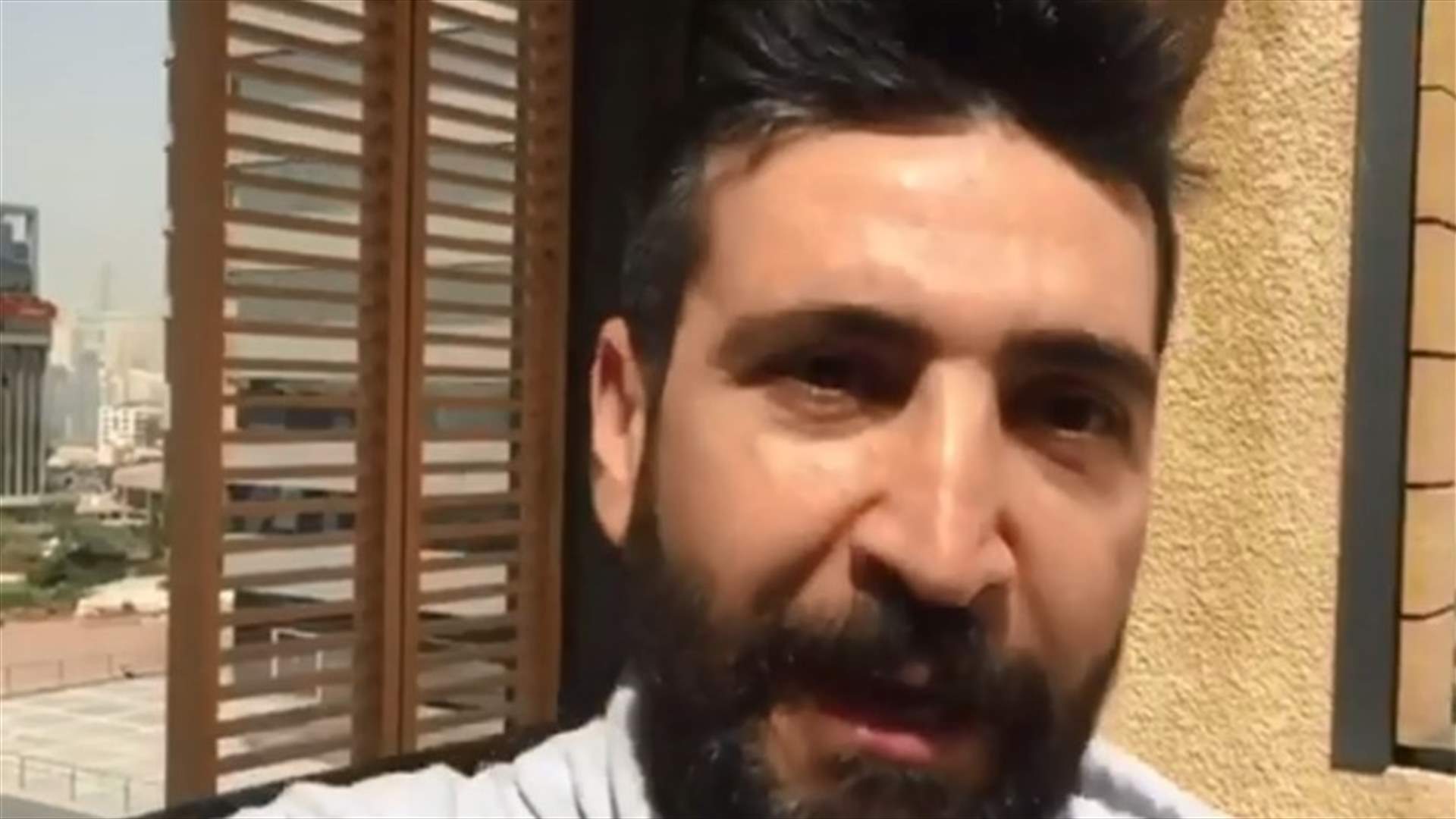 بالفيديو- وسام صباغ يعتدي على مصوّر