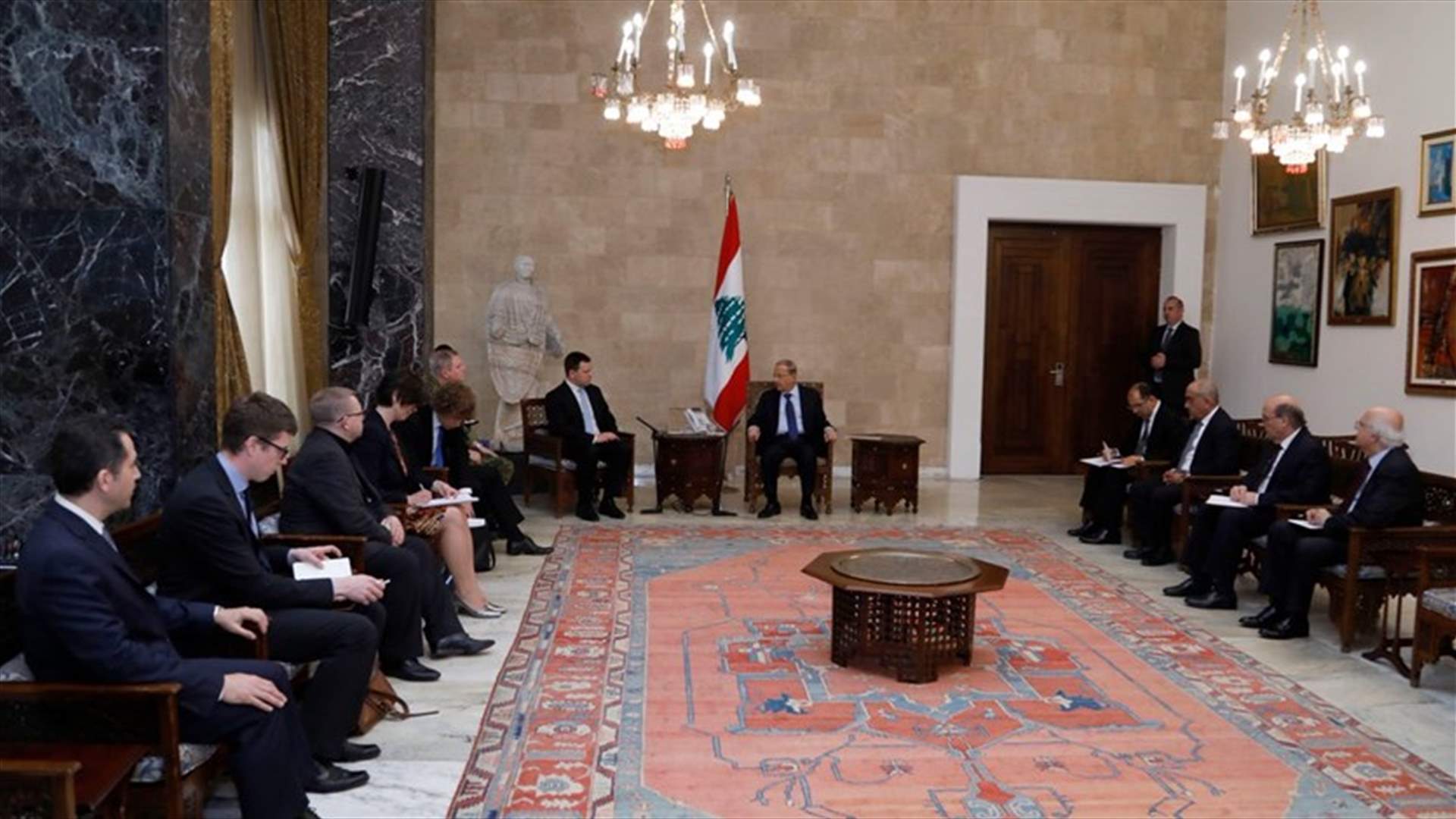 هذا ما أبلغه الرئيس عون لرئيس وزراء إستونيا