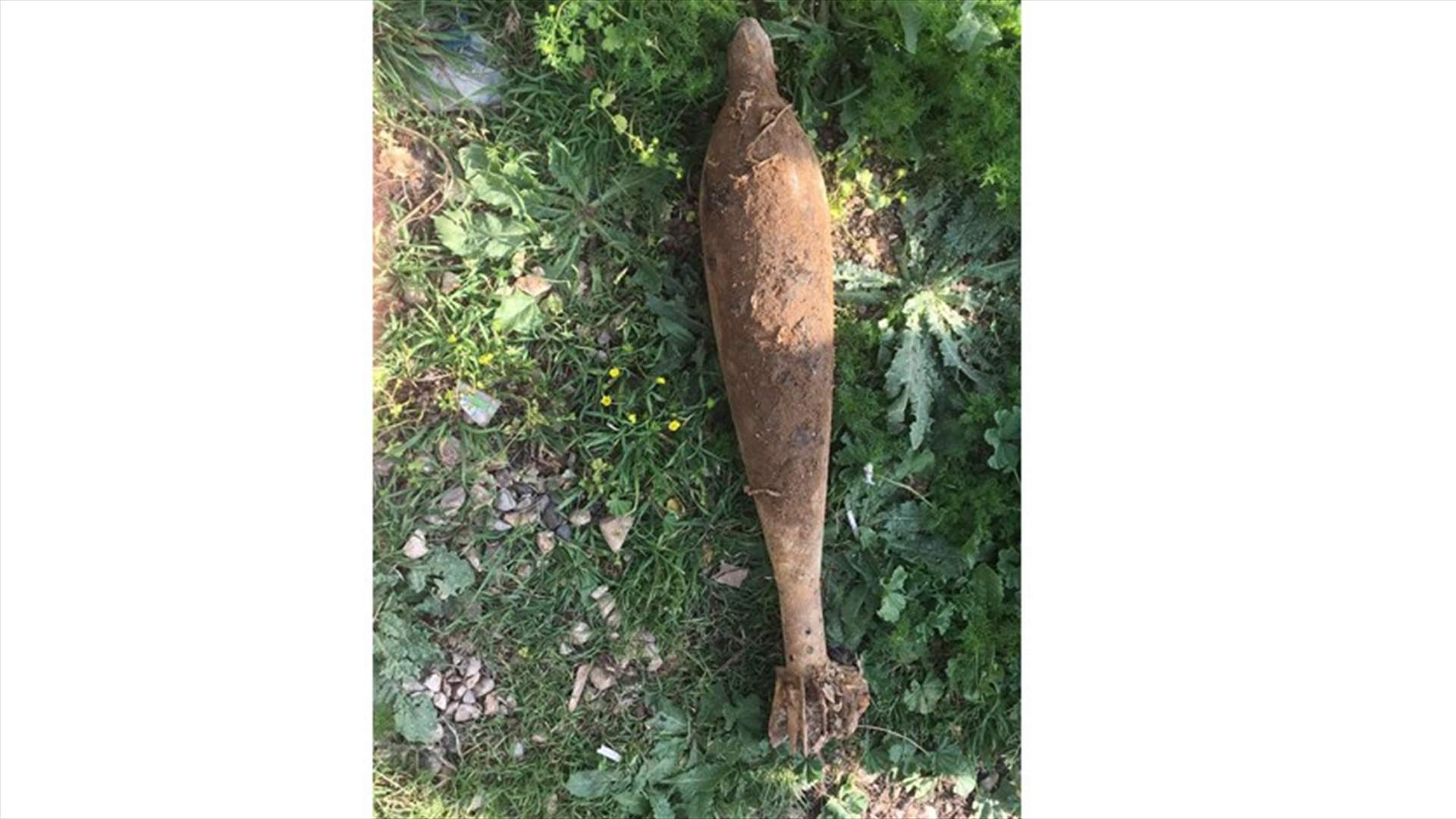 العثور على قذيفة قديمة العهد في برج العرب عكار