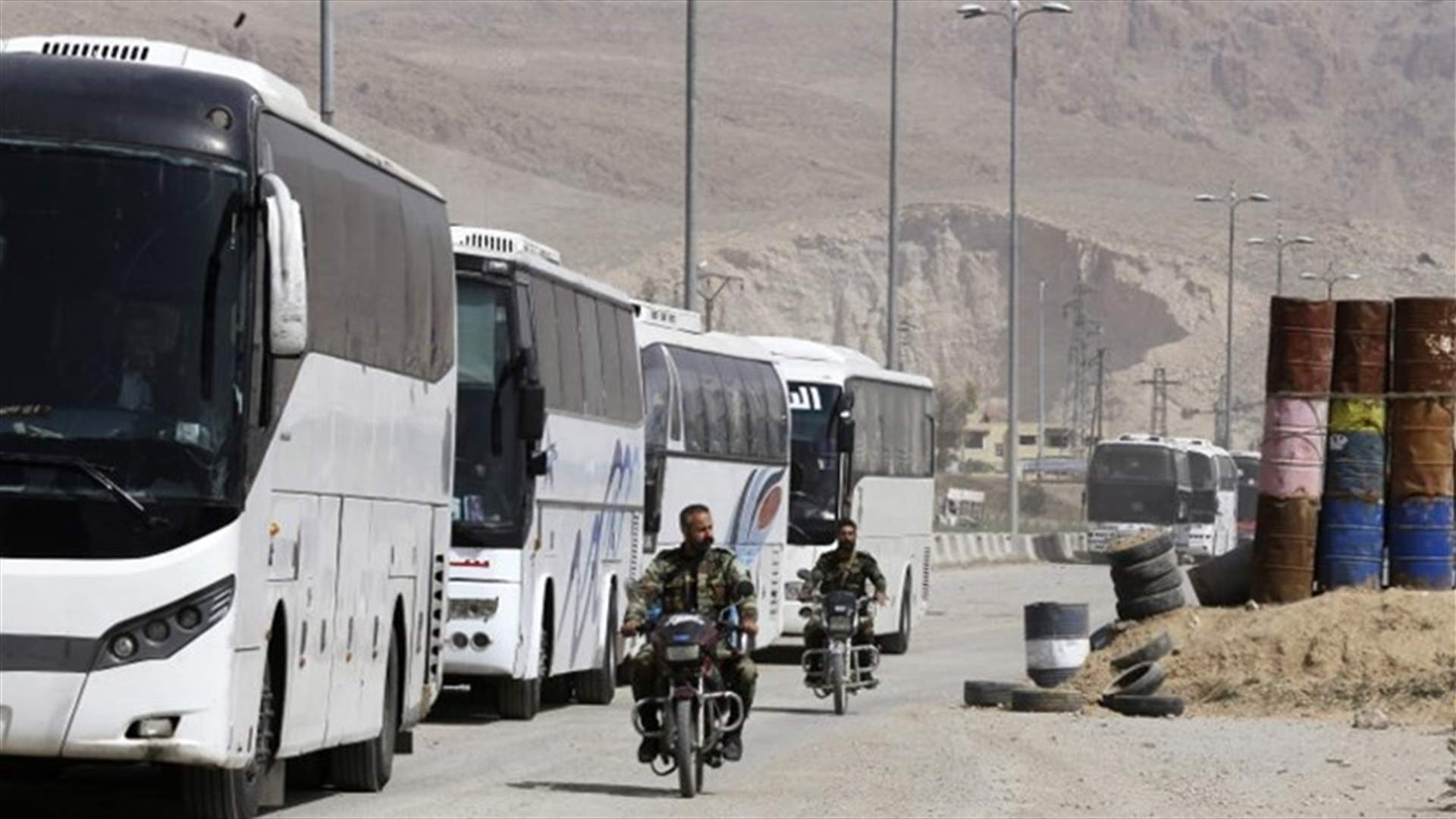 First buses with fighters from last Ghouta rebel bastion head north- state media