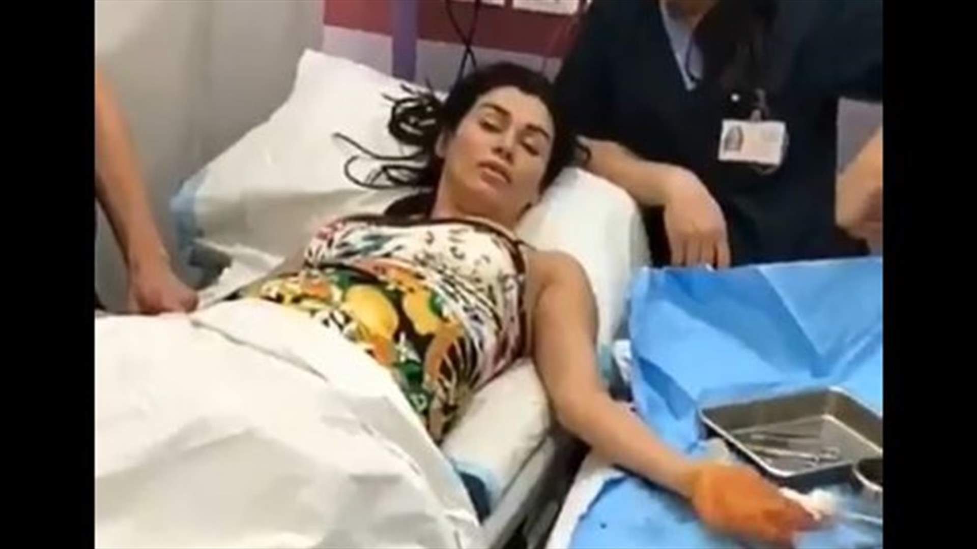 فيديو لنادين الراسي في المستشفى ... وهكذا احتفلت بعيد ميلاد ابنها