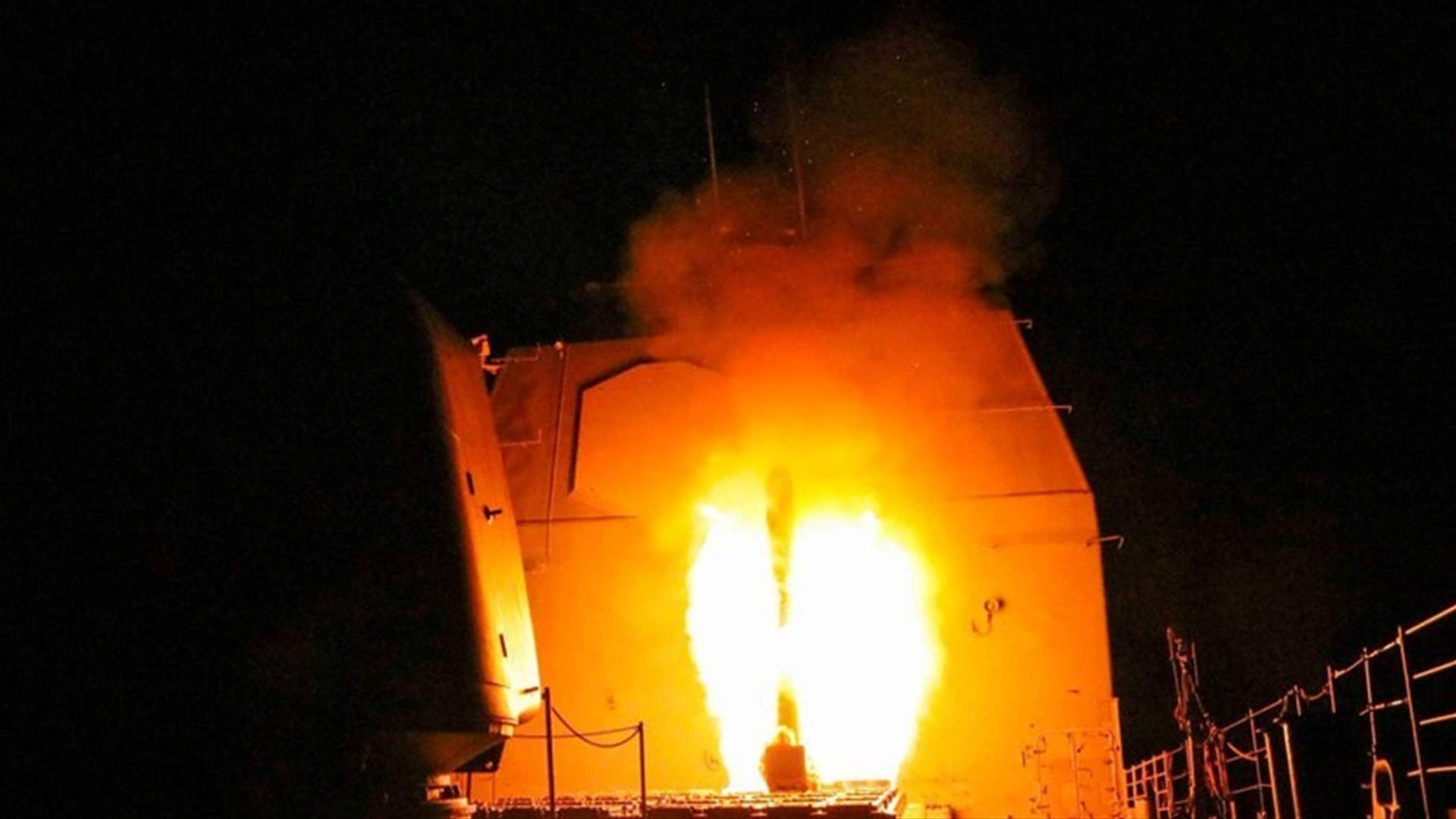 Pentagon releases first images and map of targets of Syria strike