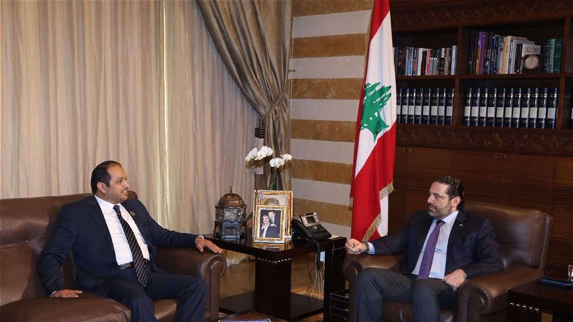 بالصورة  - التطورات المحلية والاقليمية بين الحريري والشامسي