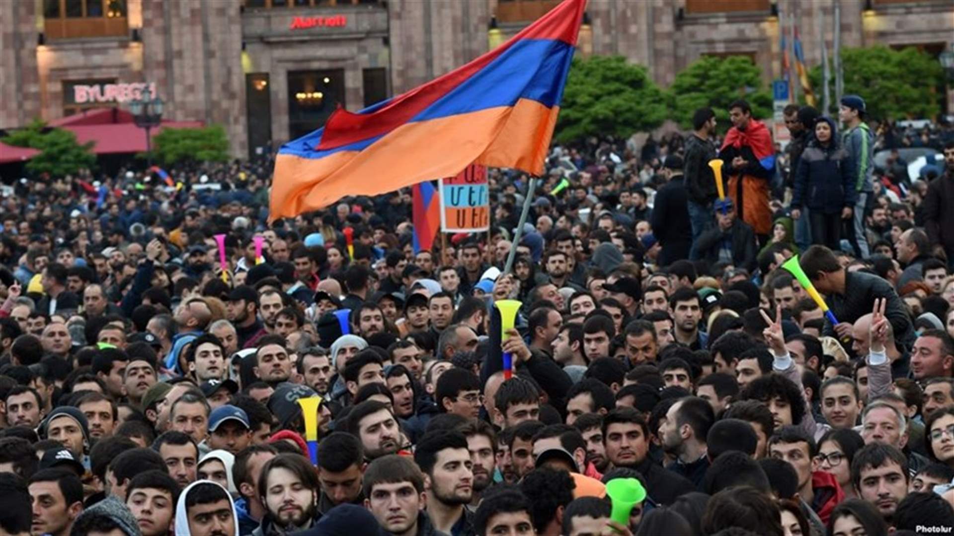 Armenian police detain almost 200 in protests