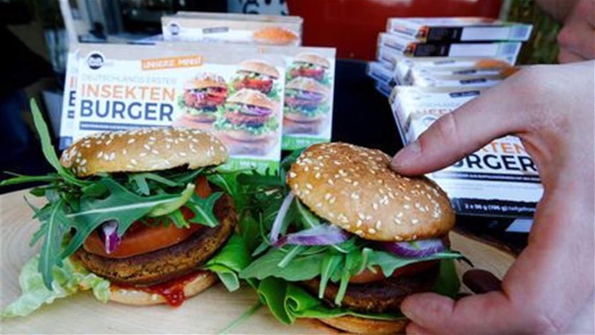 German Shoppers Sample Burgers Made Of Buffalo Worms