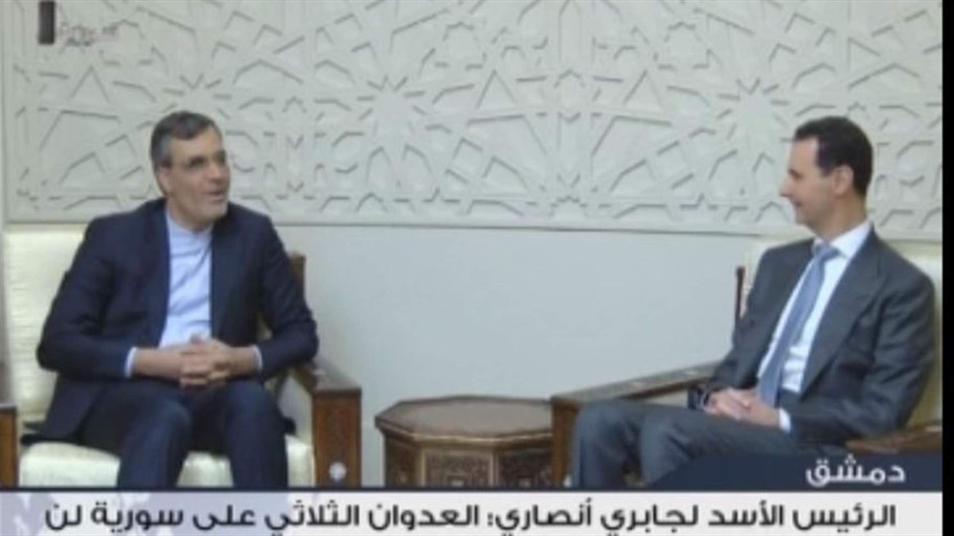 الأسد: العدوان الثلاثي لن ينجح في وقف الحرب على الإرهاب