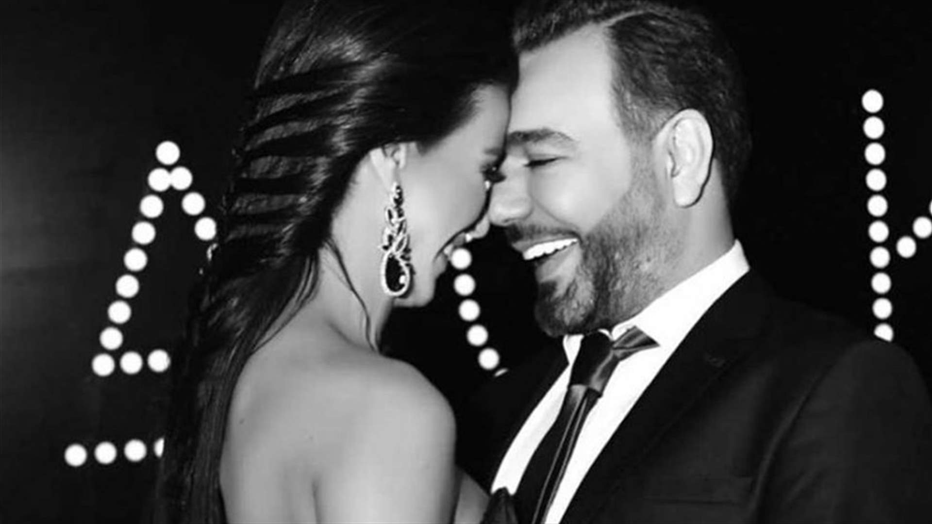 بالفيديو- نادين الراسي ورجا ناصر الدين يعلنان خطوبتهما من دبي!