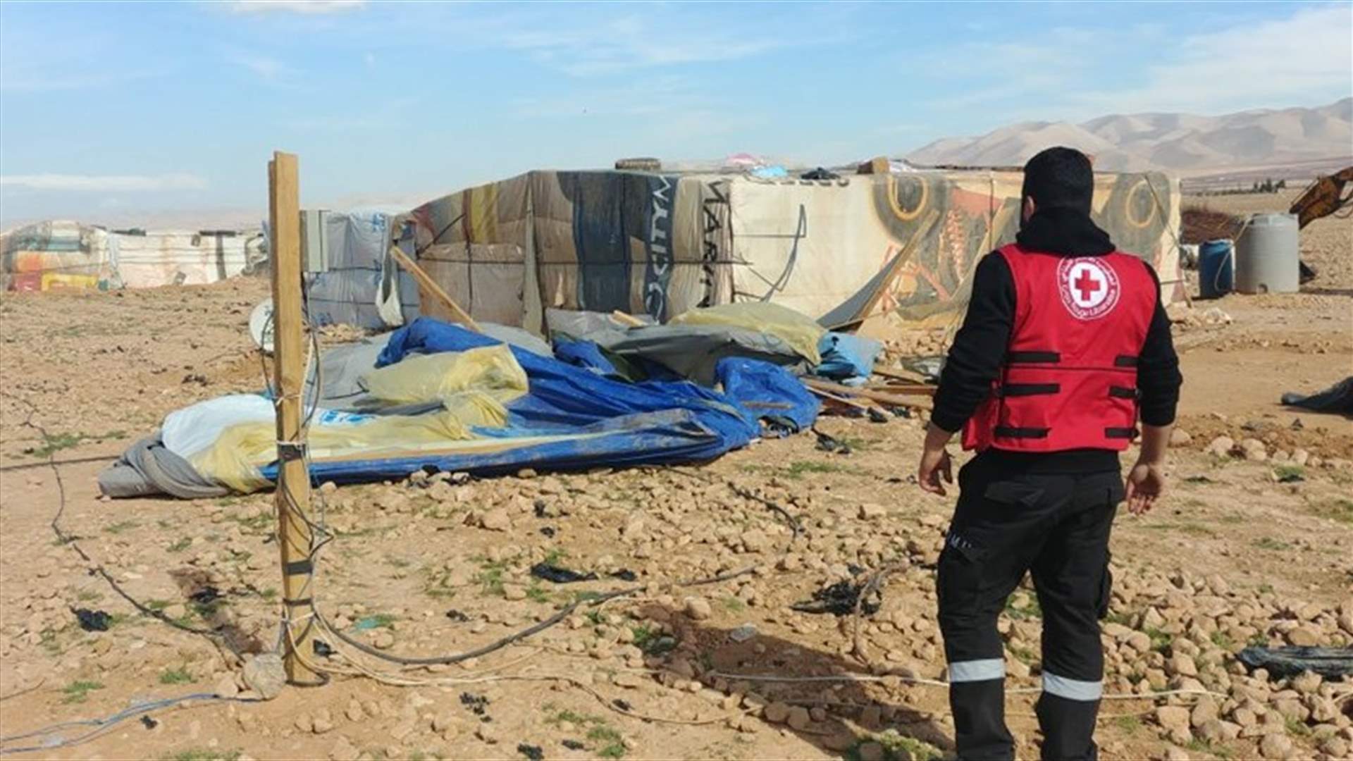 السيول اجتاحت الهرمل واقتلعت خيم النازحين في مشاريع القاع