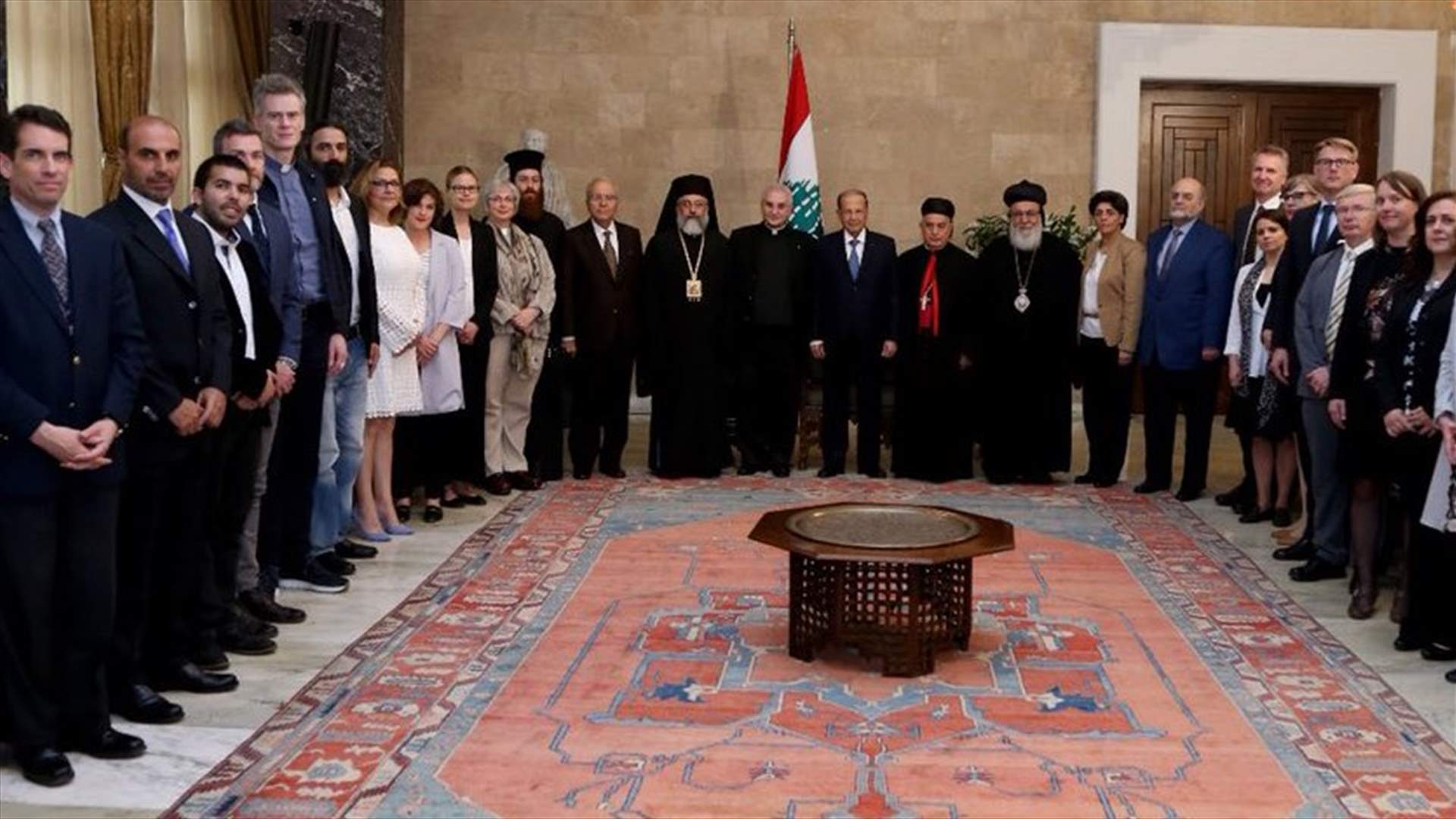 الرئيس عون: اسرائيل تمارس سياسة التهجير في حق المسلمين والمسيحيين