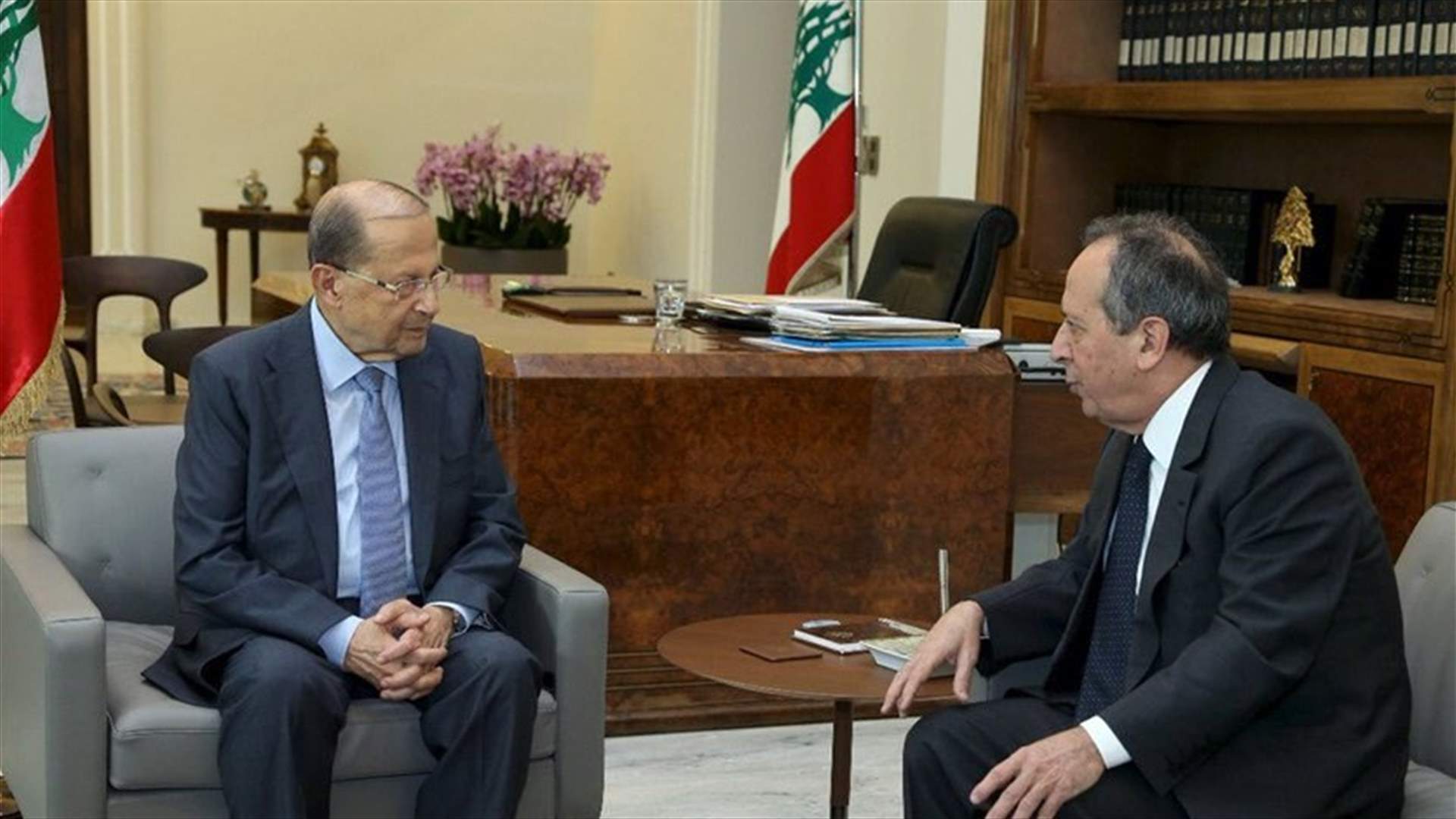 President Aoun discusses situation in Baalbek-Hermel with Jamil al-Sayyed