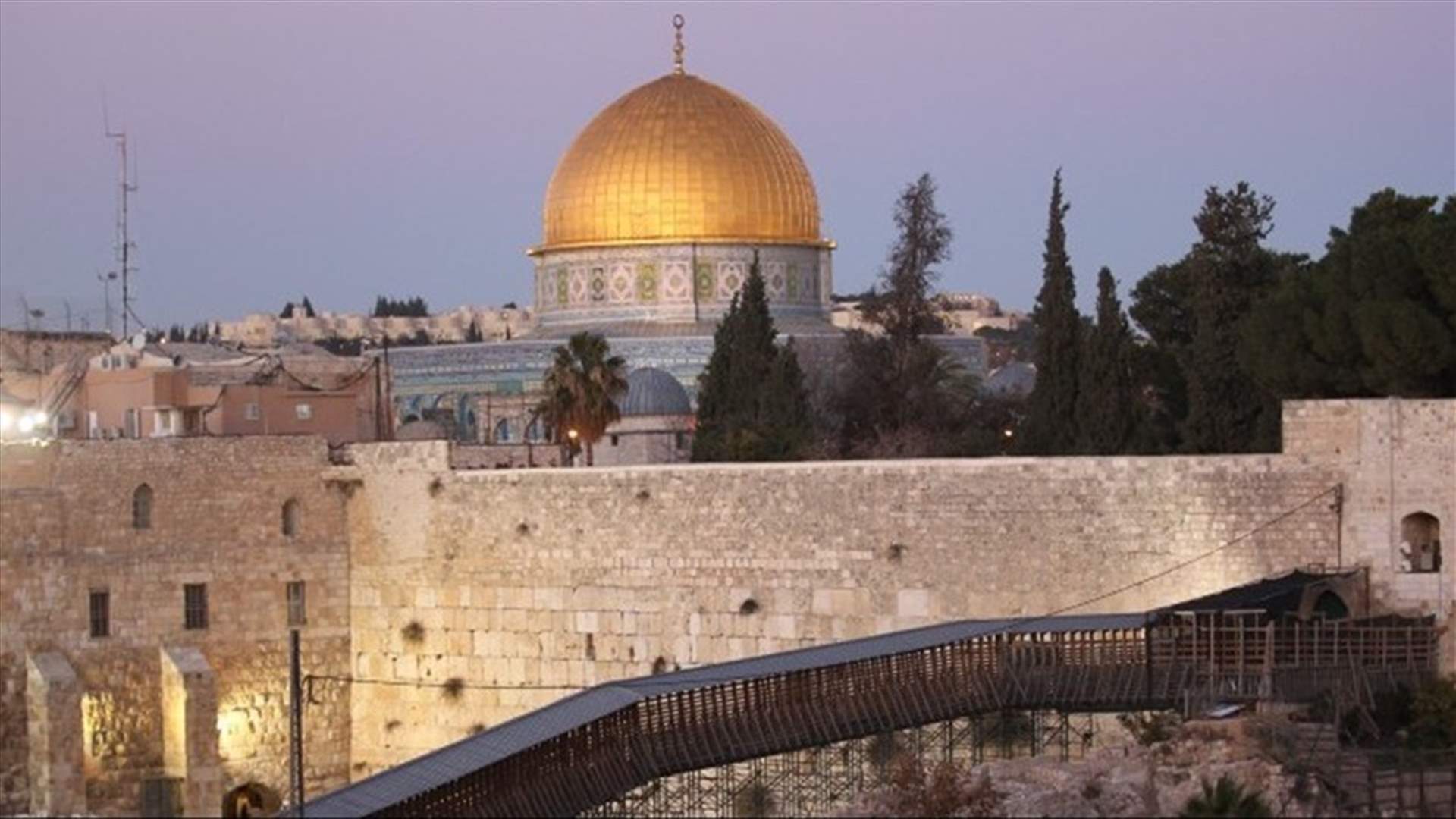 مشروع تلفريك يربط القدس الغربية بالبلدة القديمة
