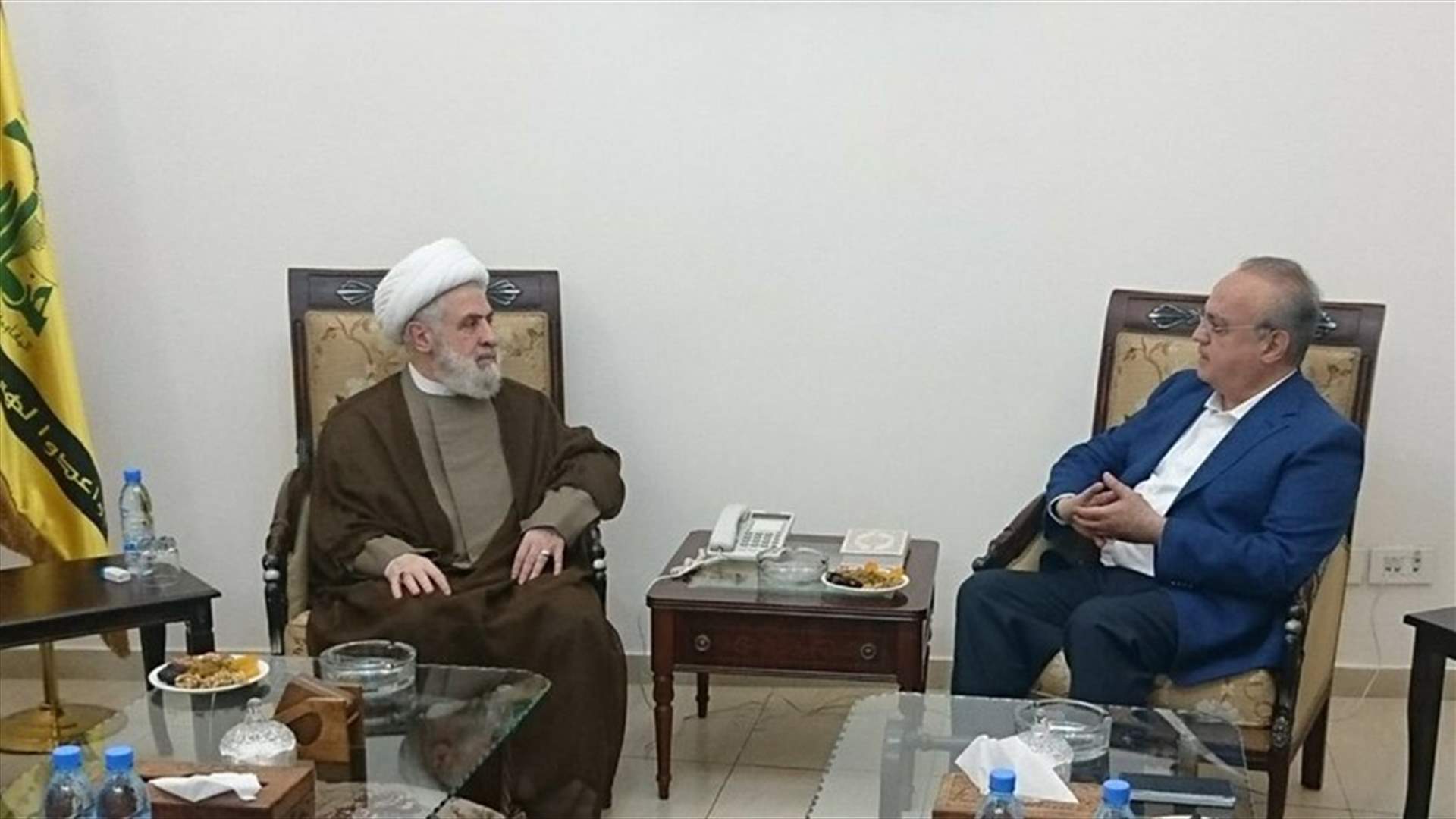 وهاب يلتقي قاسم: اننا جزء من المقاومة في أي مرحلة أو مواجهة مقبلة