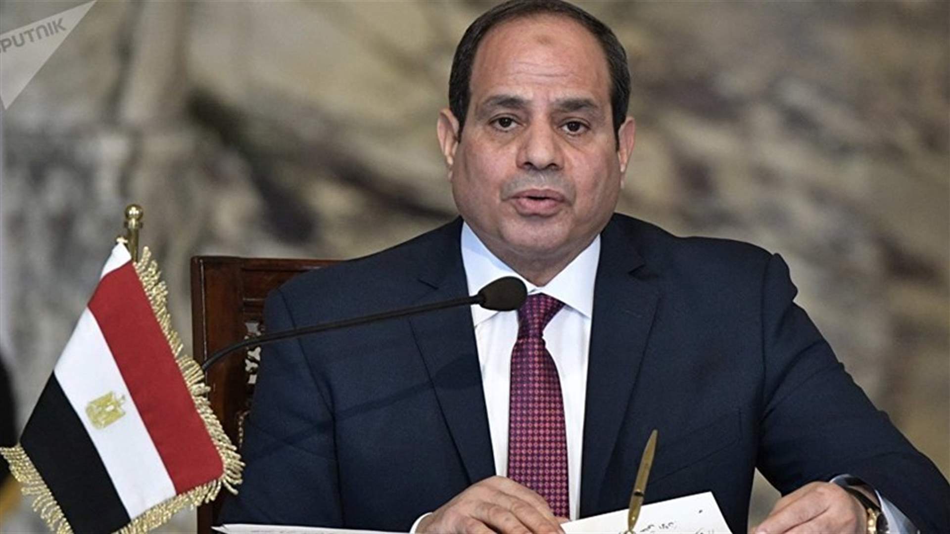 السيسي يؤكد أنه على اتصال بالجانبين الفلسطيني والاسرائيلي لوقف نزيف الدم