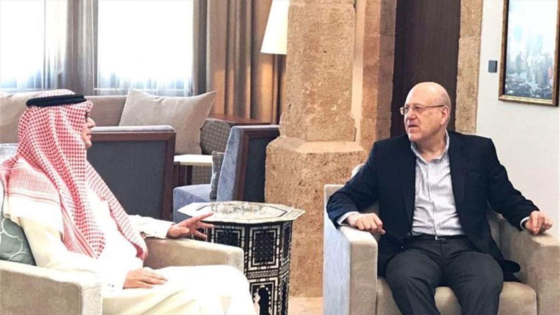 Mikati meets with Saudi envy Bukhari in Tripoli