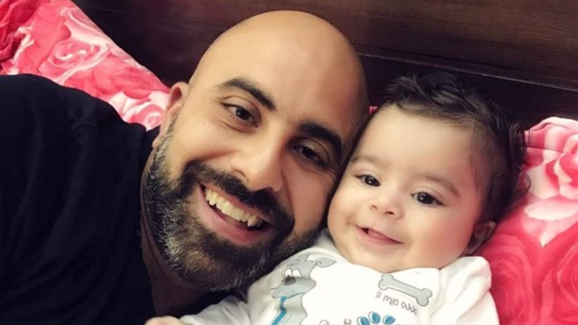 بالصور- هكذا احتفل هشام حداد وزوجته بعيد ميلاد ابنهما كارل...