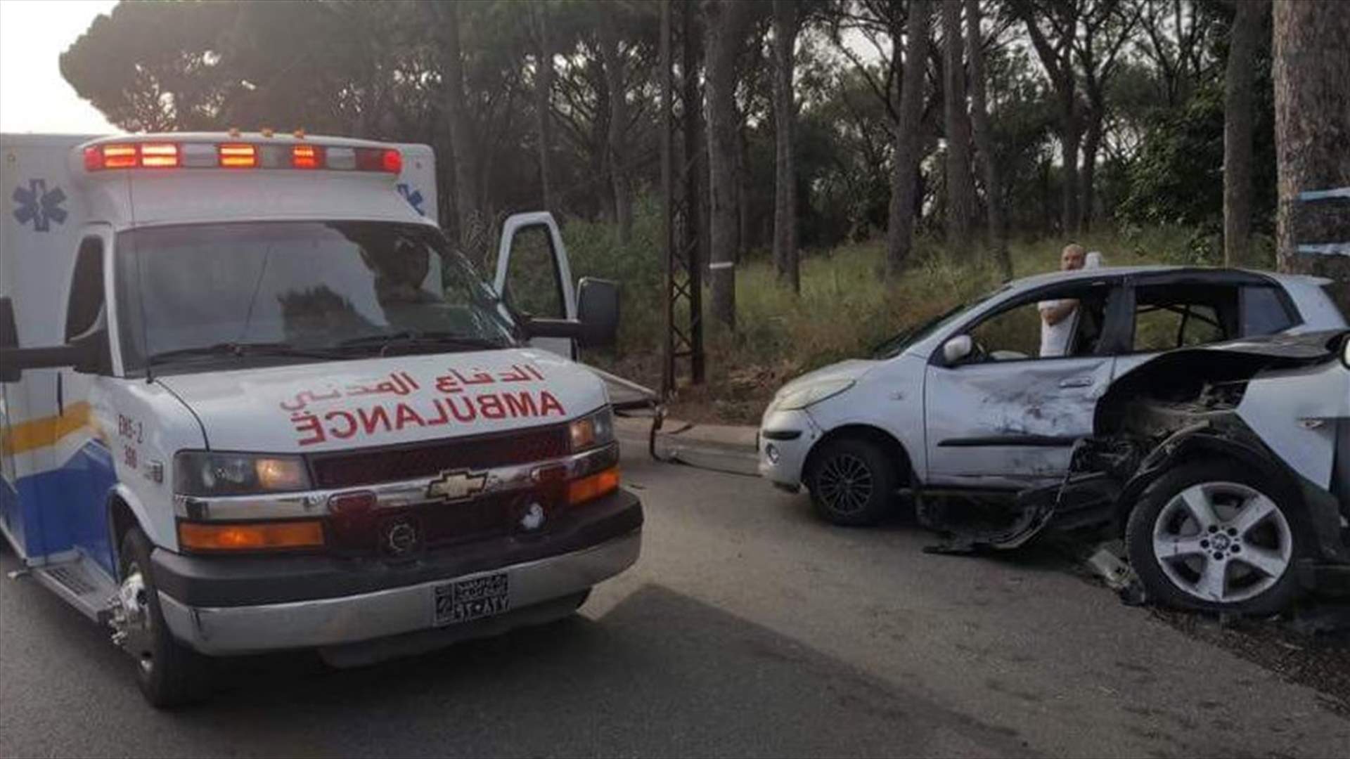 جرحى في حادث سير على طريق عام جعيتا