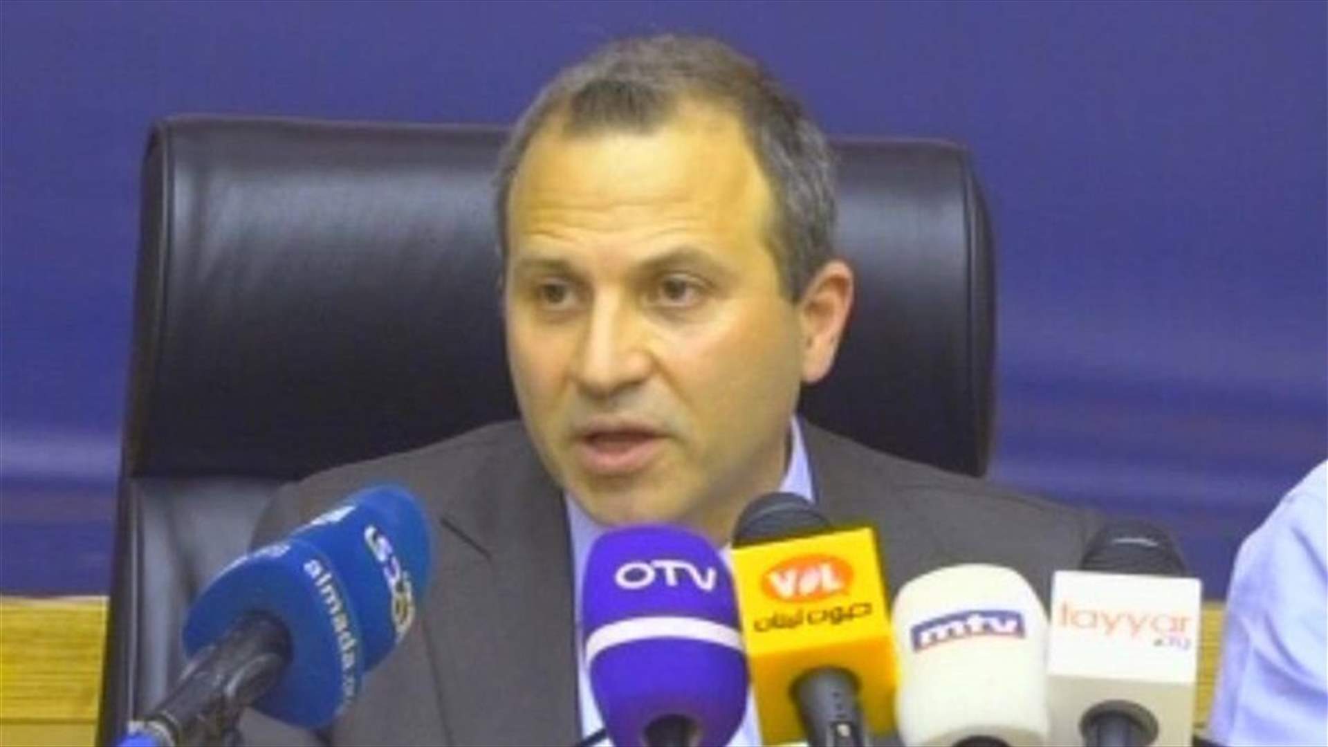 Bassil announces “Strong Lebanon” bloc’s nominations for PM, Speaker and deputy Speaker