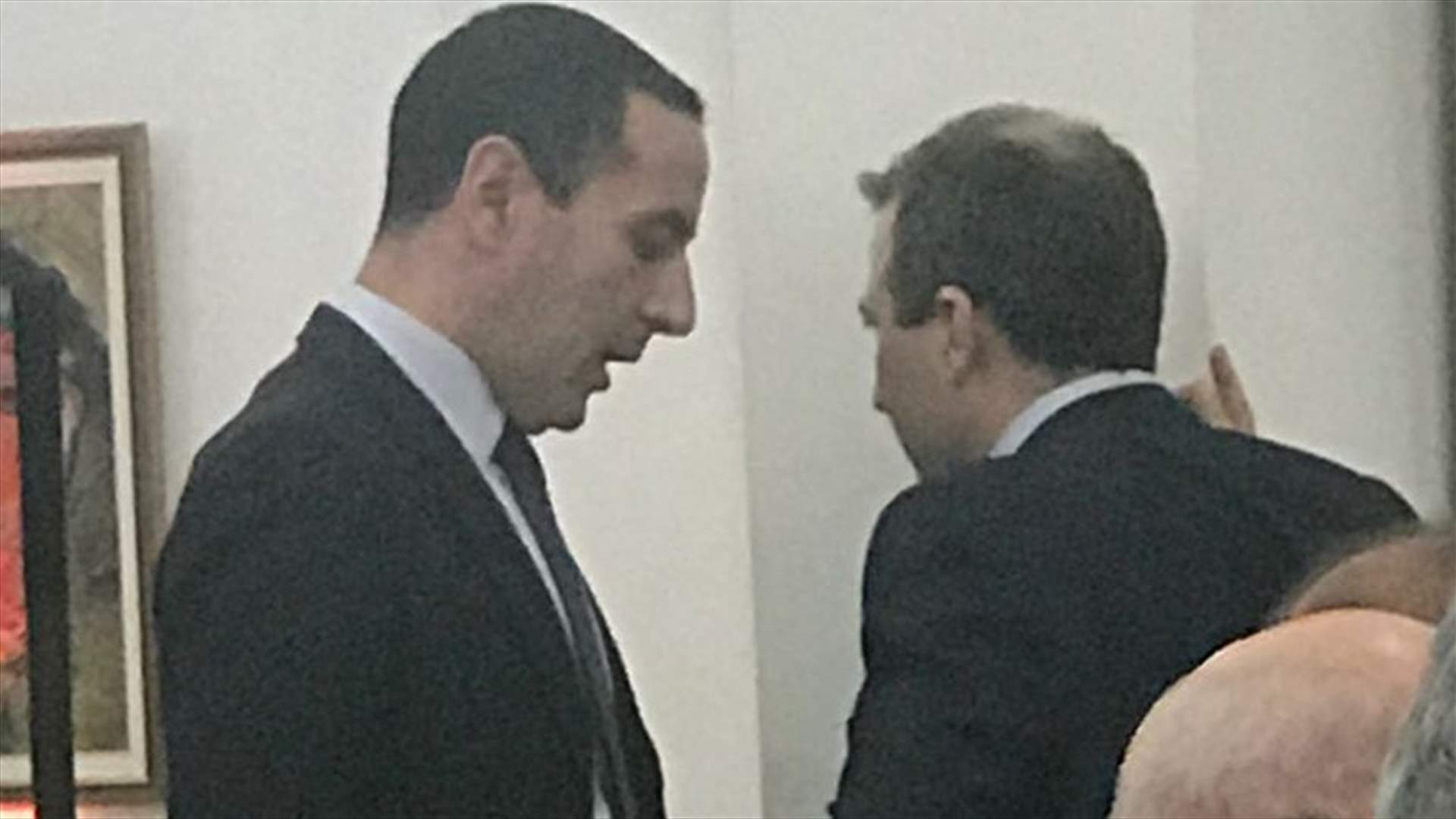 بالصورة - خلوة بين باسيل ونادر الحريري خلال إفطار بعبدا