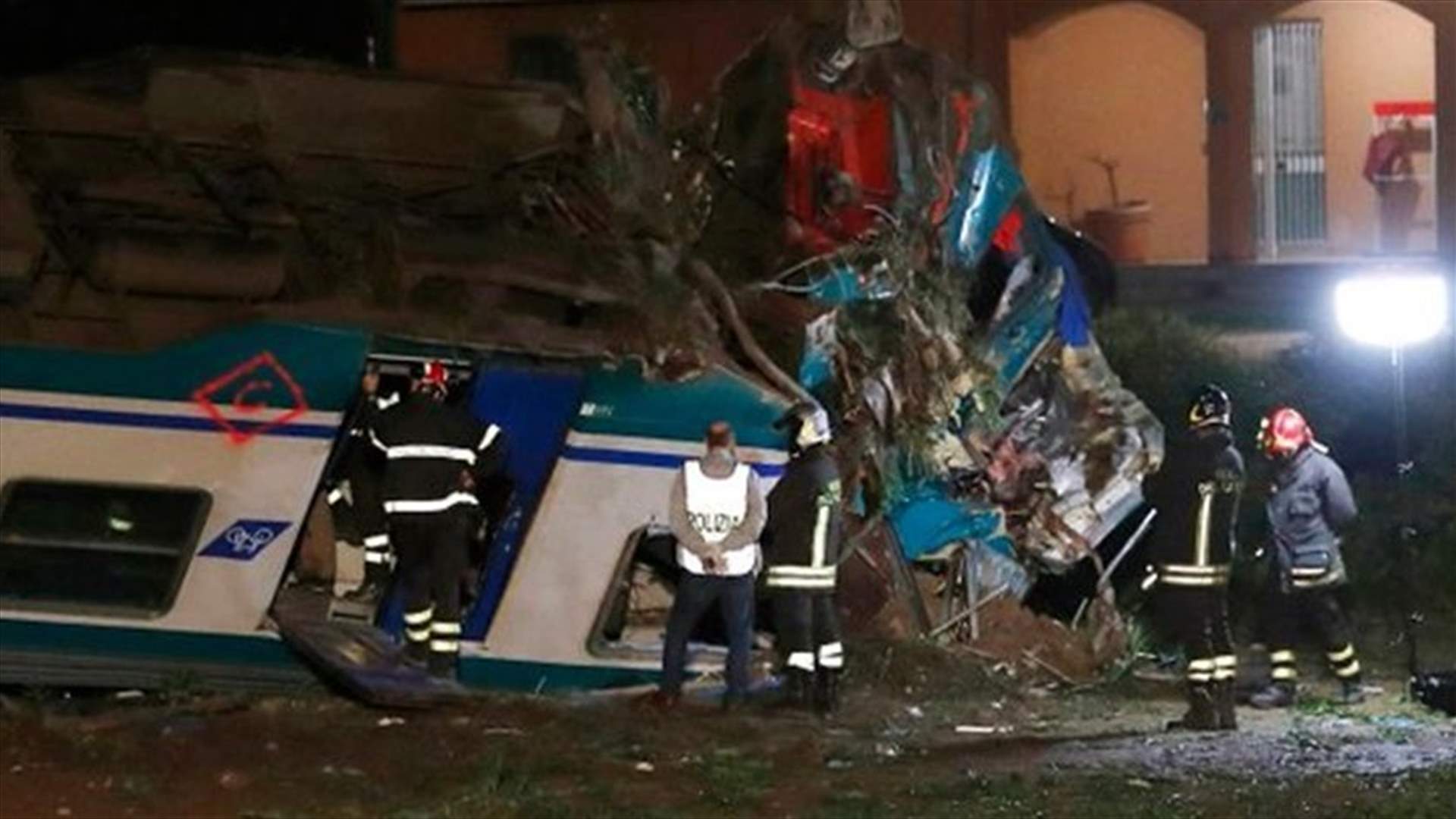 Two dead, 18 injured in train accident in Italy