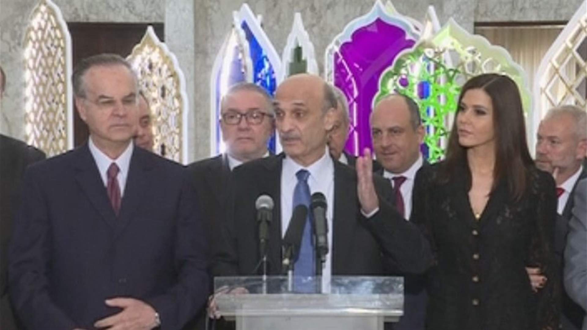 Geagea from Baabda palace: We hope the Christian duo will be represented just like the Shiite duo
