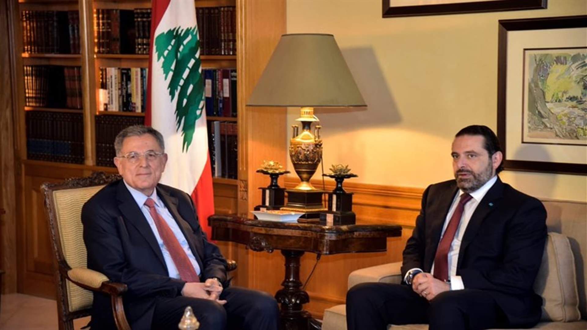 السنيورة: تمنيت على الحريري التوفيق بعملية التأليف