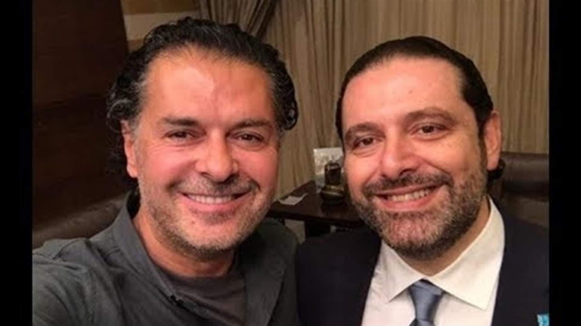 بالصورة: راغب علامة برفقة نجليه في منزل سعد الحريري.. لماذا رفعوا رقم 111؟