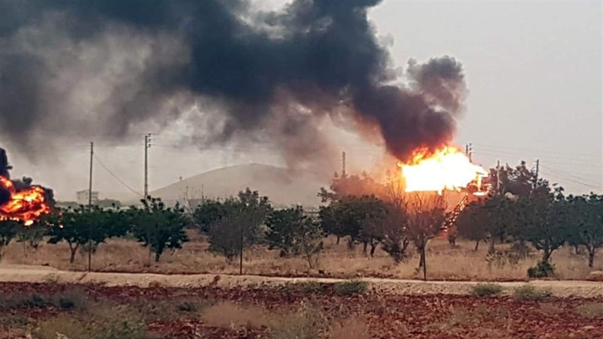 في بريتال...حرق منزل المتهم بقتل عباس الاحمر