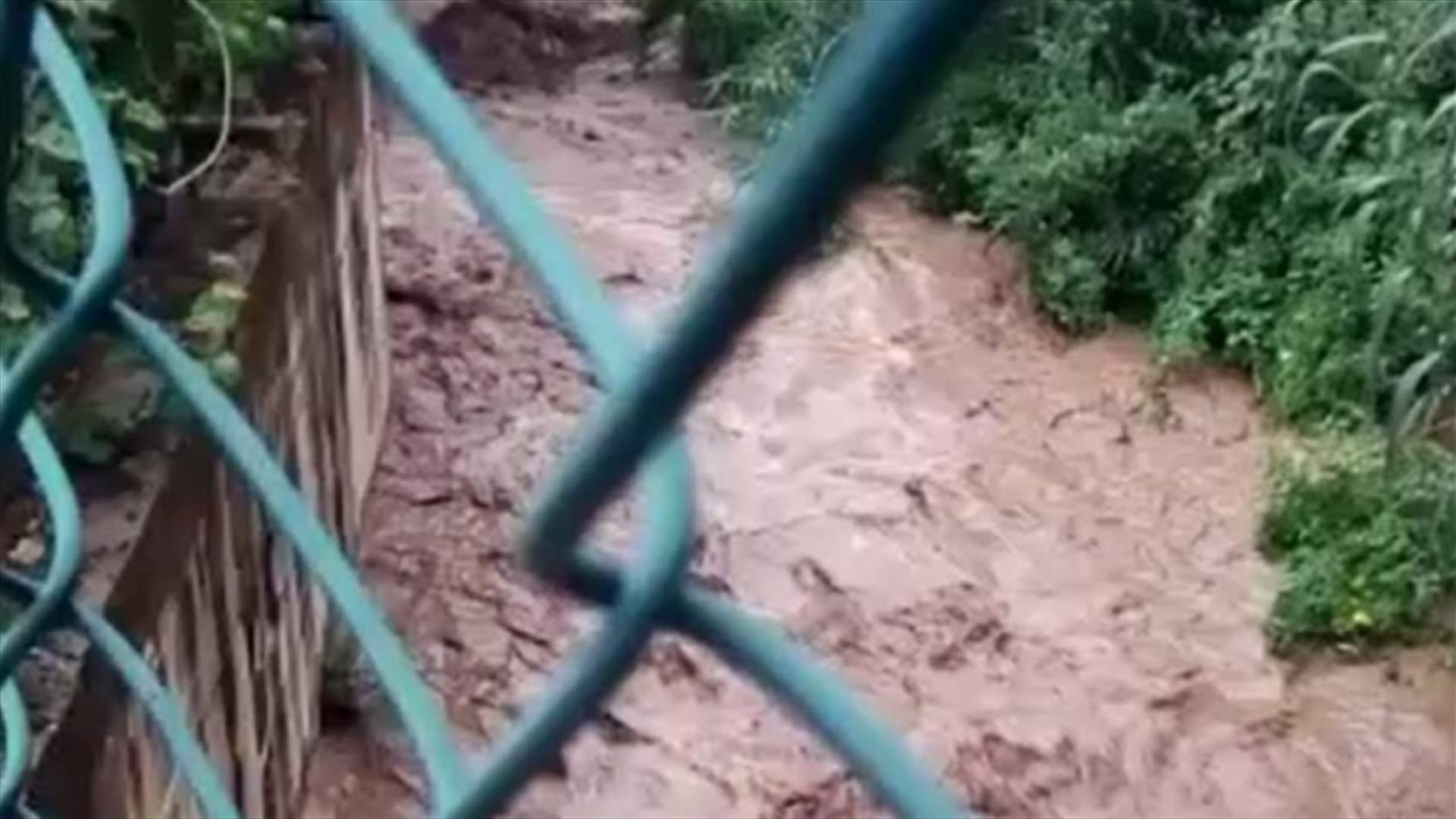 سيول في عكار بسبب الامطار الغزيرة