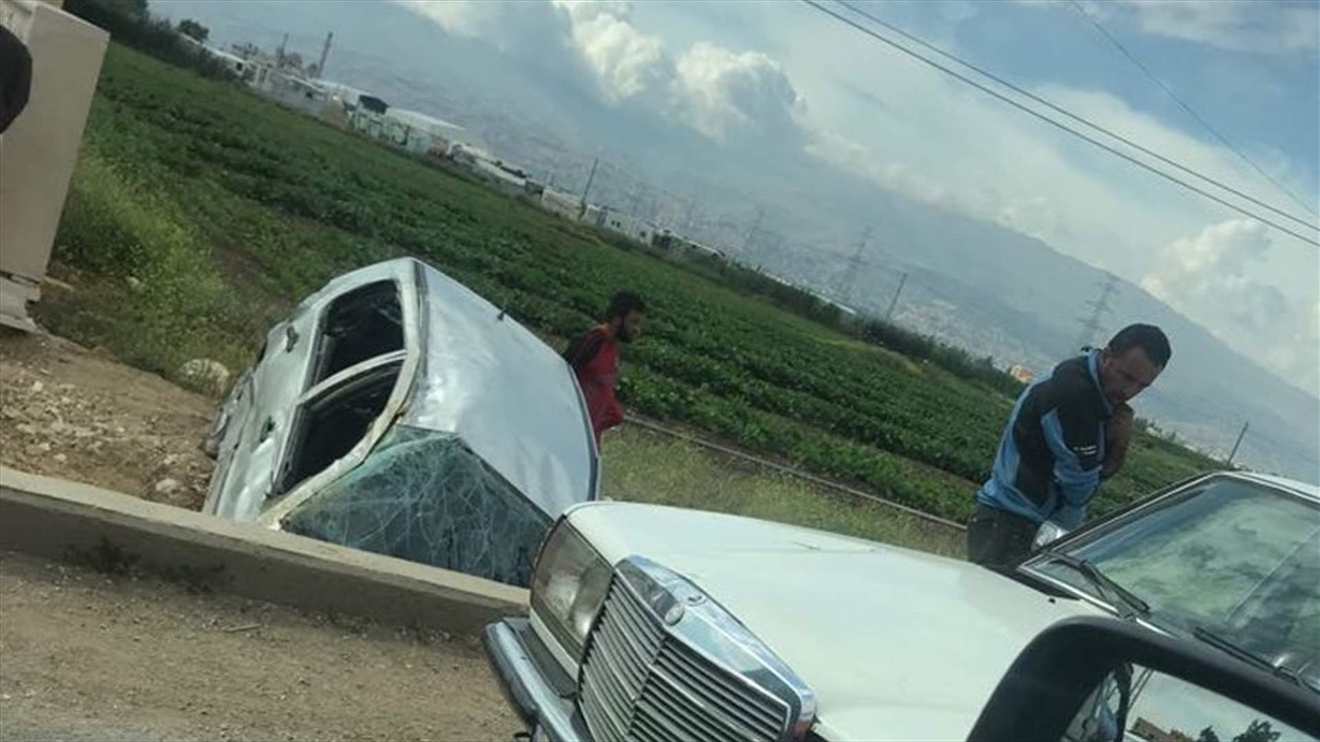 بالصورة- قتيل بحادث سير على طريق دير زنون - رياق