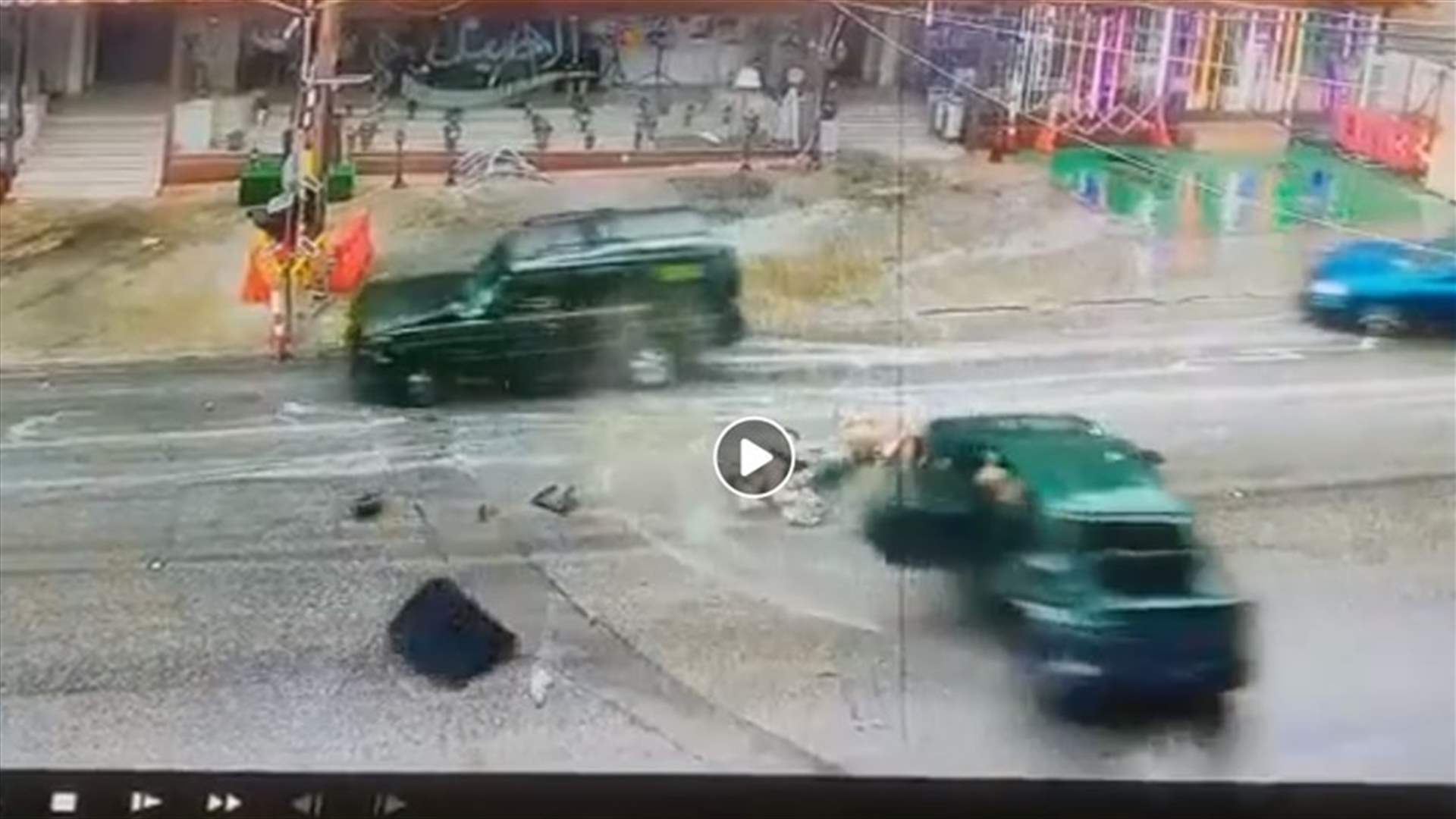 بالفيديو - حادث سير مروّع في دميت الشوف