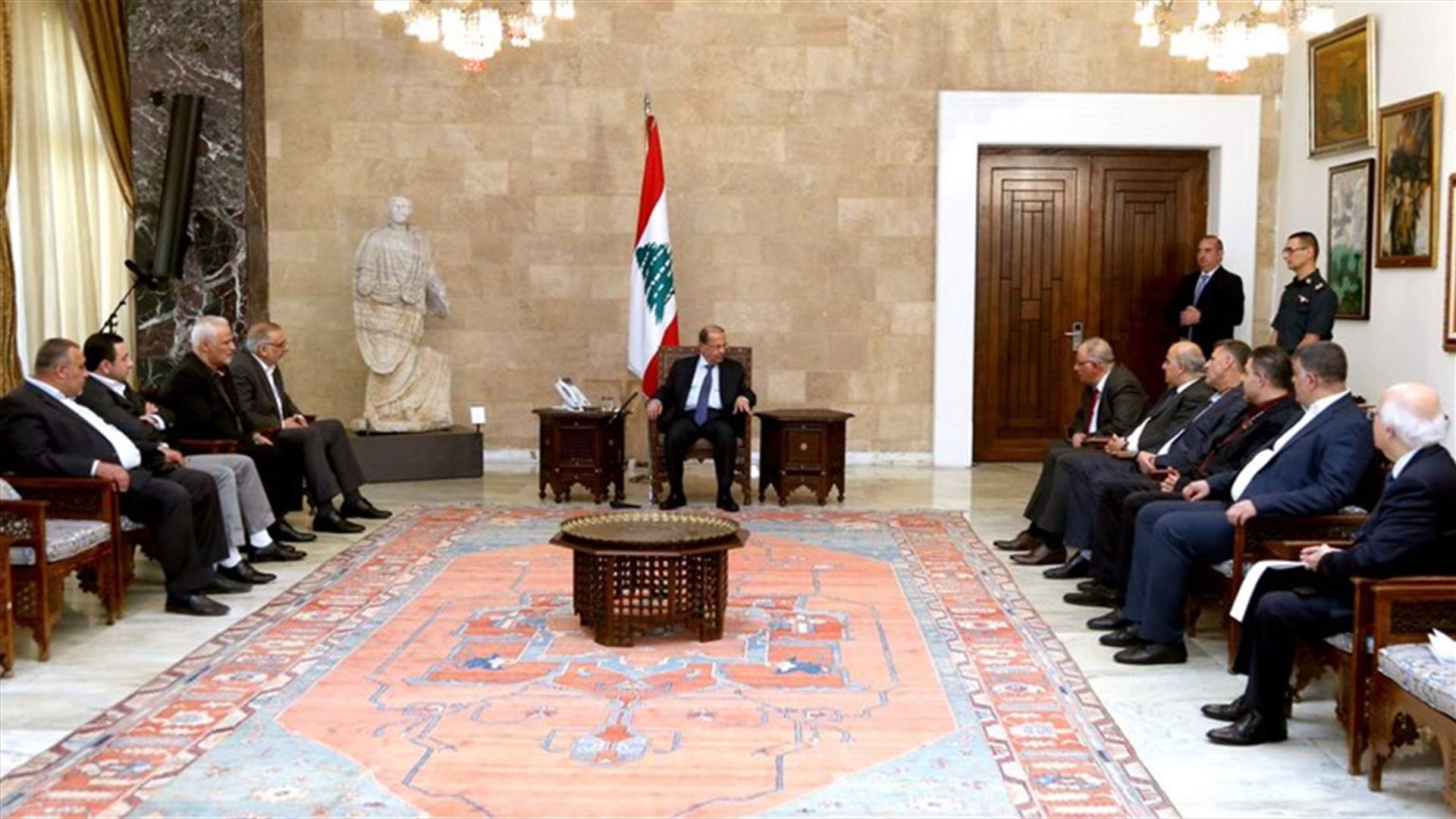 الرئيس عون: بامكان النازحين العودة... والفلتان الامني في بعلبك لن يستمر