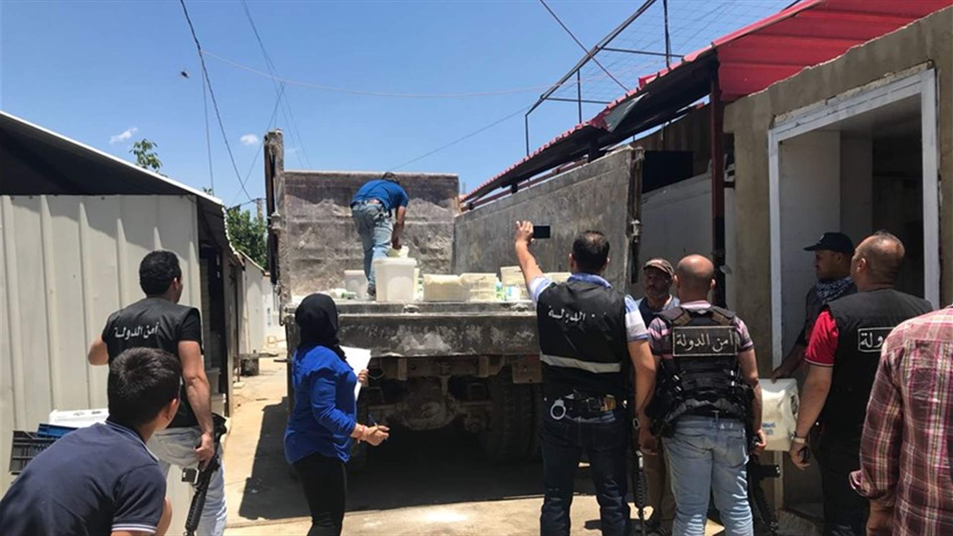 ضبط كمية من الألبان والأجبان الفاسدة