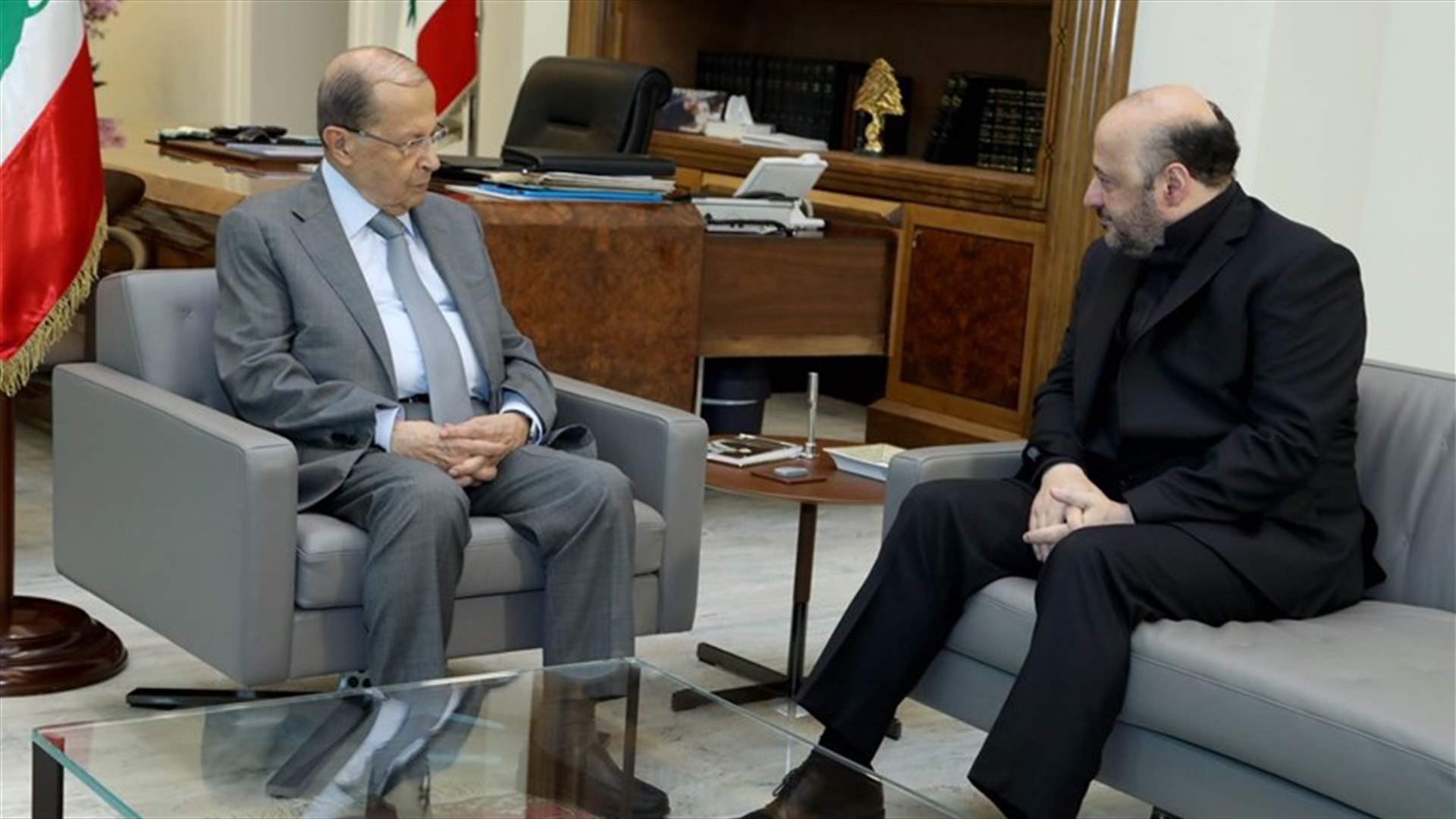 الرياشي من بعبدا: المفاوضات مع "سما" سمحت بنقل المونديال عبر تلفزيون لبنان