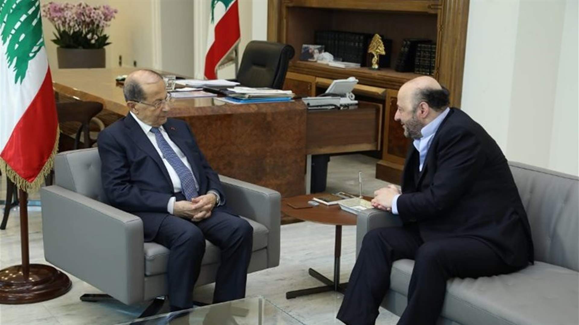 الرياشي من بعبدا: القوات تدعم موقف الرئيس عون من ملف النازحين