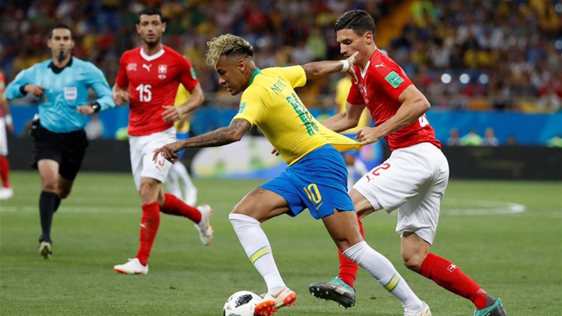 سويسرا تفرض التعادل على البرازيل في مباراة شرسة