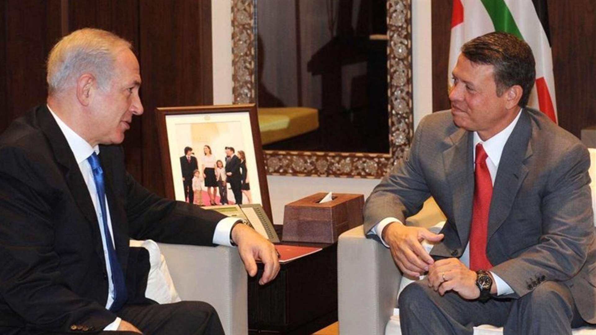 نتانياهو التقى العاهل الاردني عبدالله الثاني في الاردن