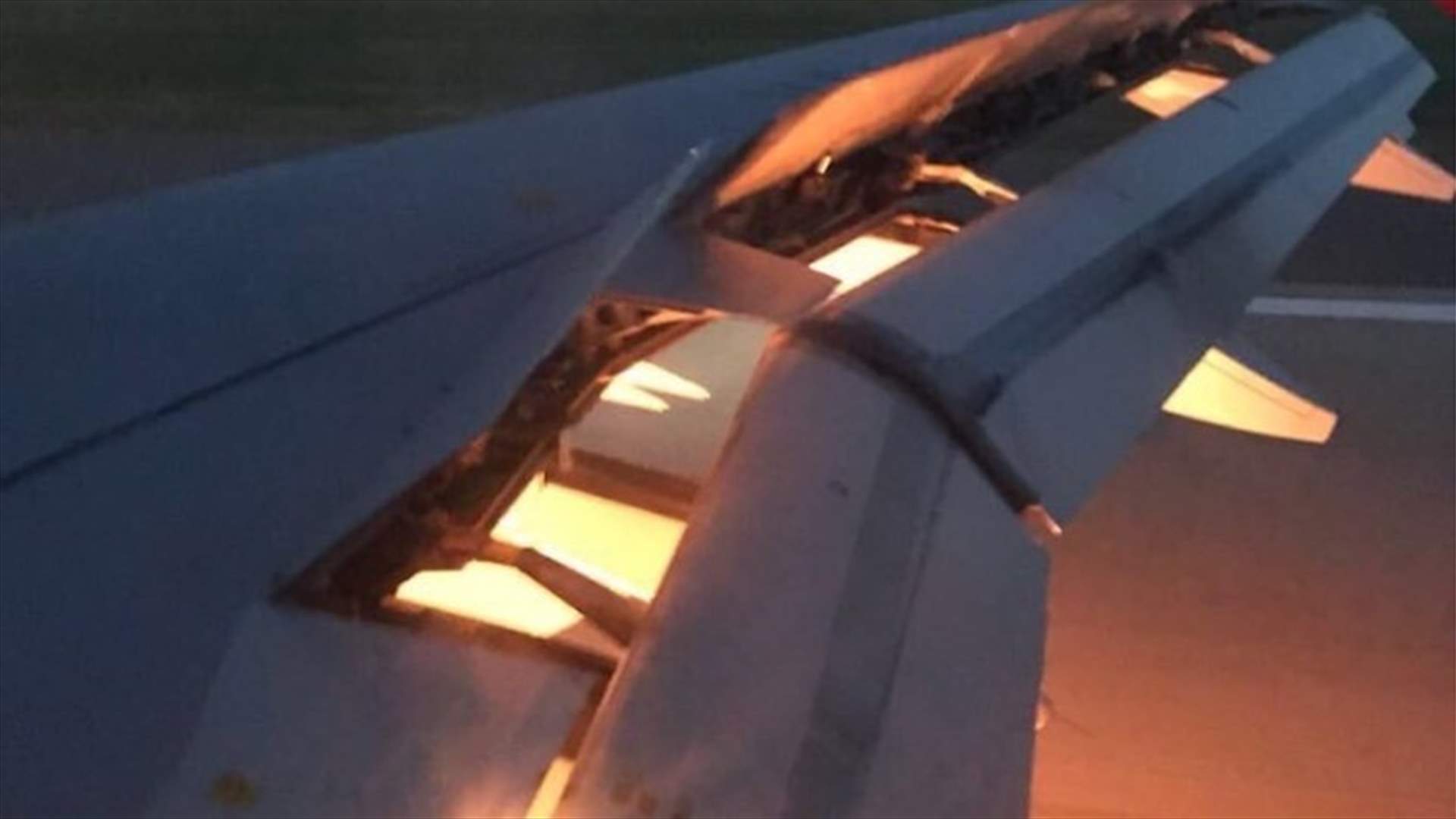 حريق في طائرة المنتخب السعودي بروسيا