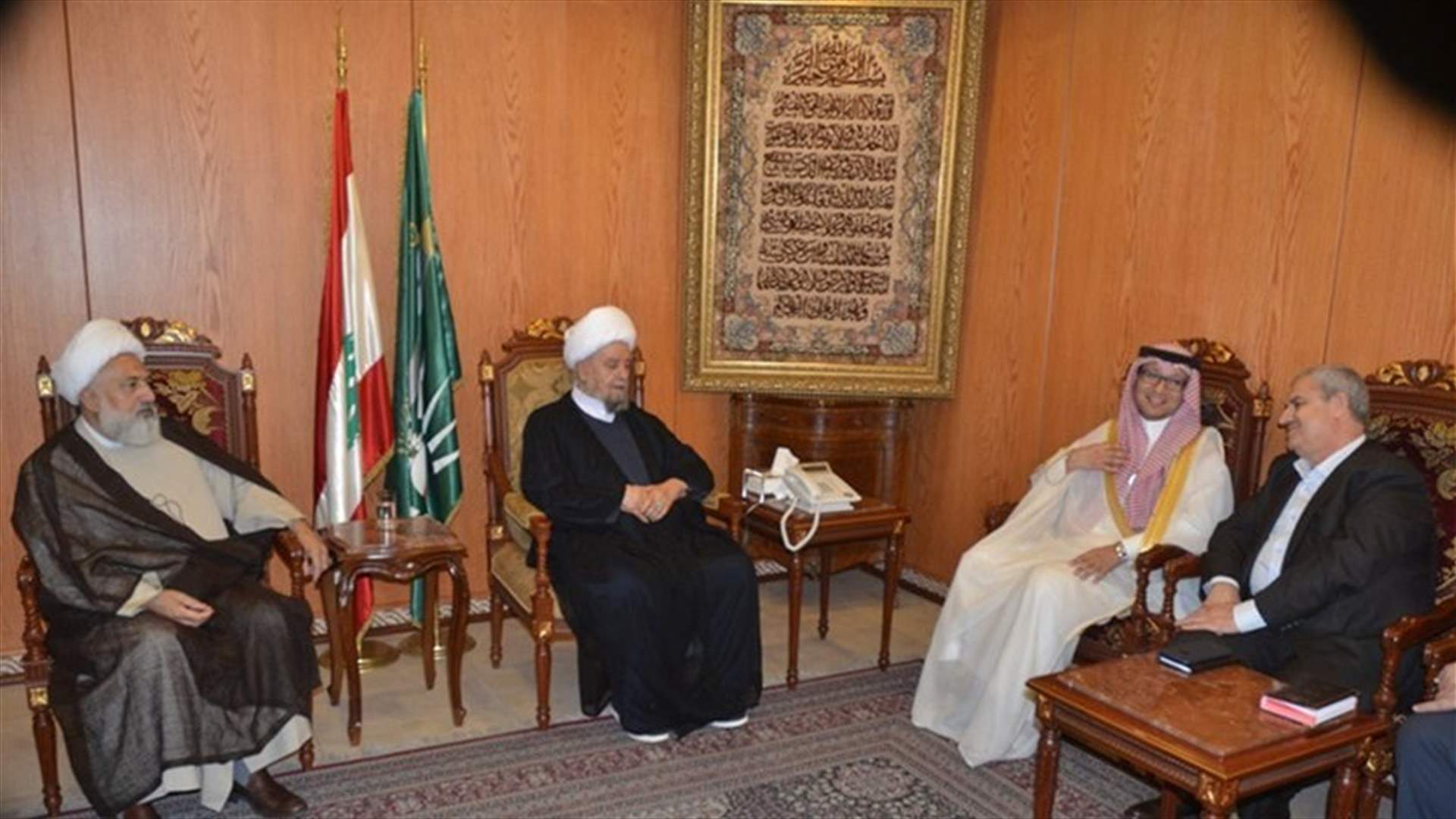 Saudi envoy al-Bukhari visits Sheikh Qabalan