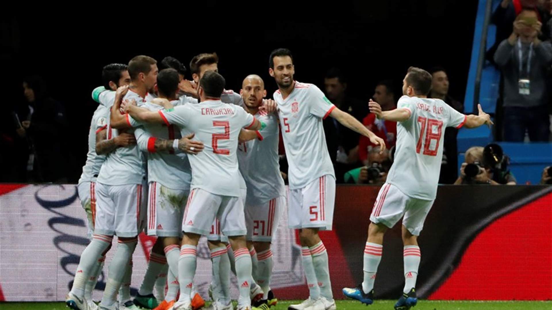 اسبانيا تفوز بصعوبة على إيران وكوستا يسجل هدفه الثالث