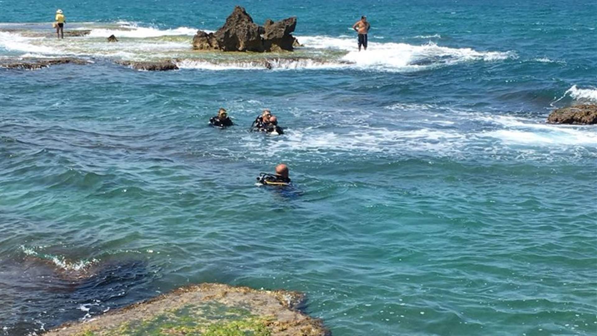 بالصور: البحث عن جثة شاب غرق أمس في جبيل