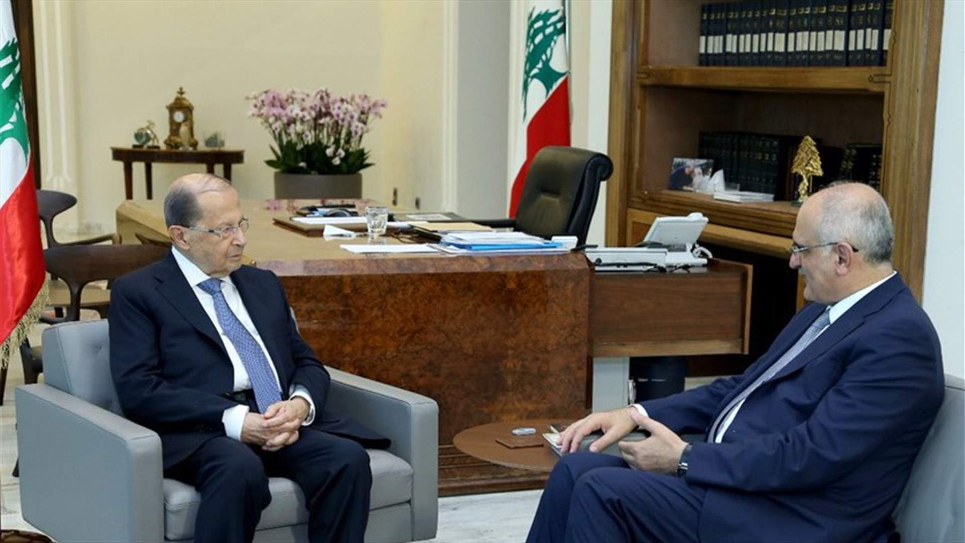 حسن خليل: وضعت الرئيس عون بصورة التقارير الدولية عن الوضعين النقدي والمالي وتصنيف لبنان