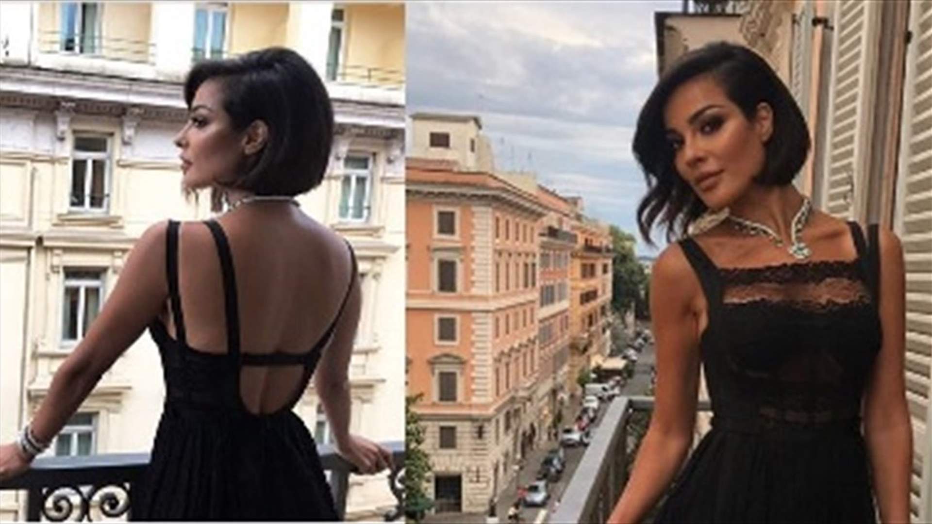 بالفيديو- شاهدوا دلع نادين نسيب نجيم وأنوثتها الفائضة بفستانٍ شفاف