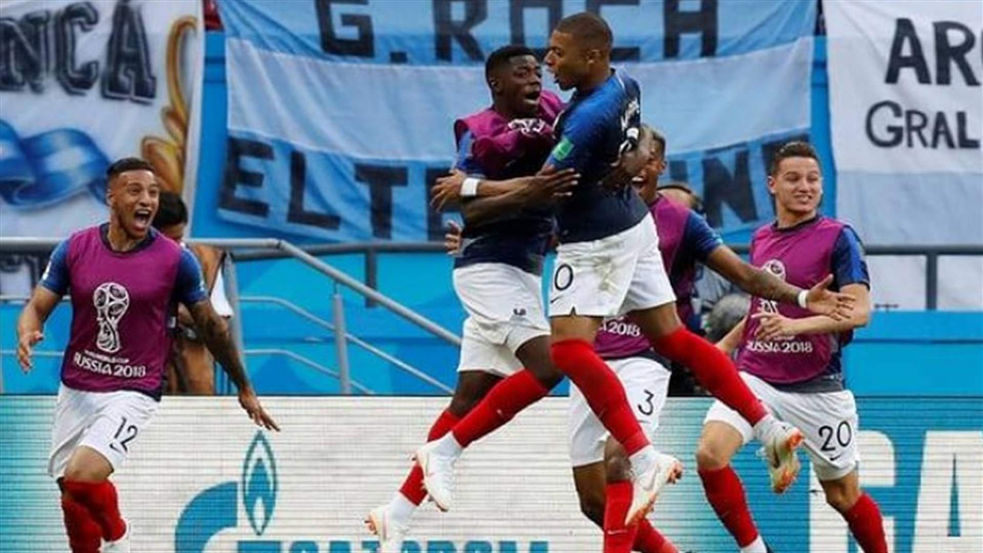 فرنسا تتأهل بعد فوزها على الارجنتين 3-4