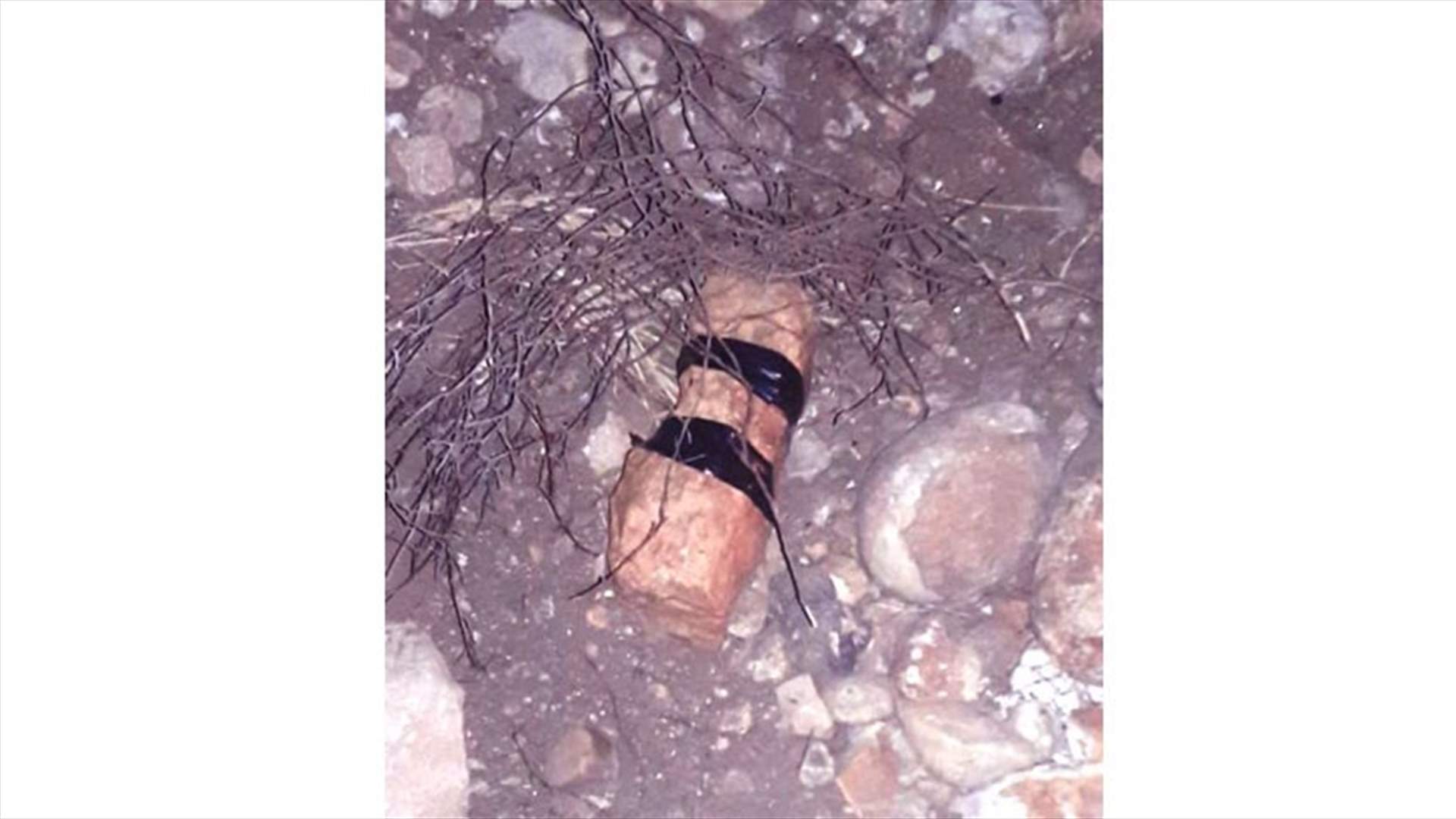 تفكيك عبوة ناسفة صغيرة بين بلدتي عين بعال وعيتنيت