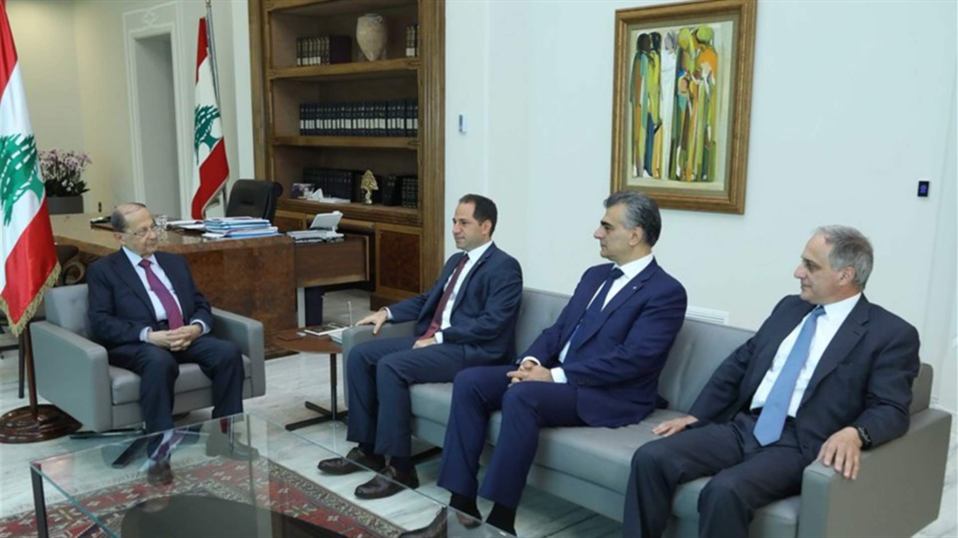 سامي الجميل في قصر بعبدا