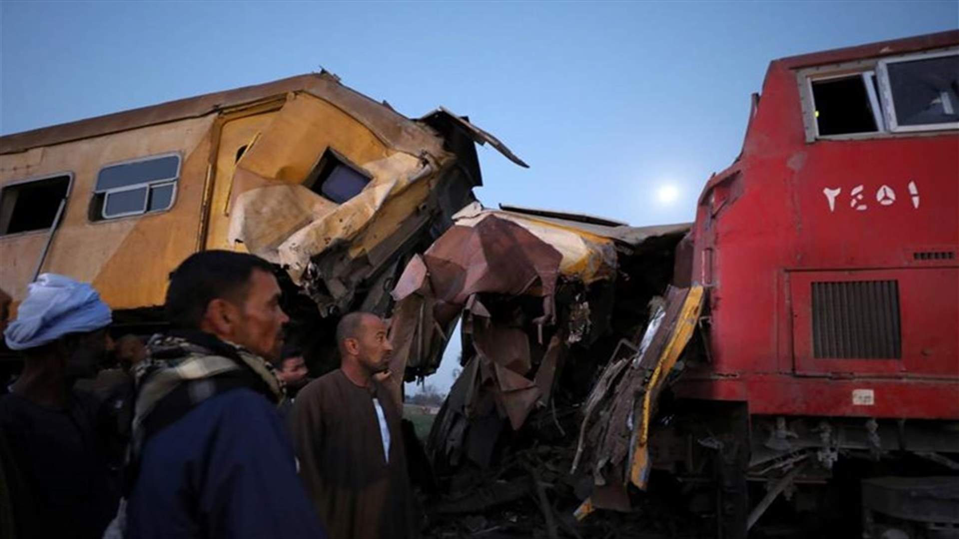 At least 34 injured as train is derailed in Egypt
