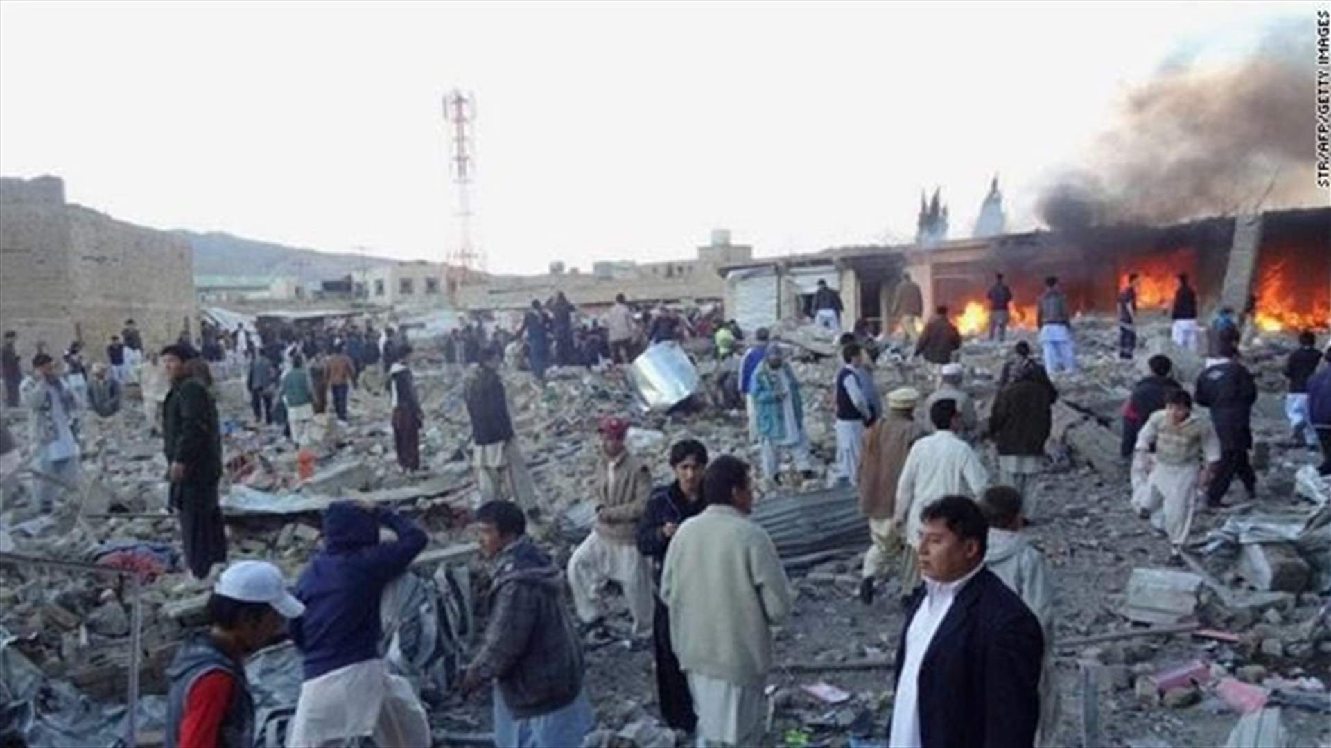 ارتفاع حصيلة قتلى التفجير الانتحاري في باكستان الى 70 قتيلا