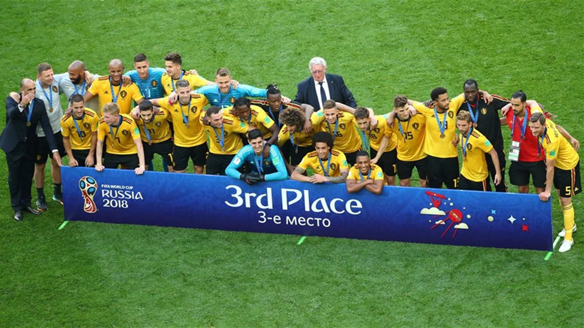 بلجيكا الثالثة في مونديال روسيا